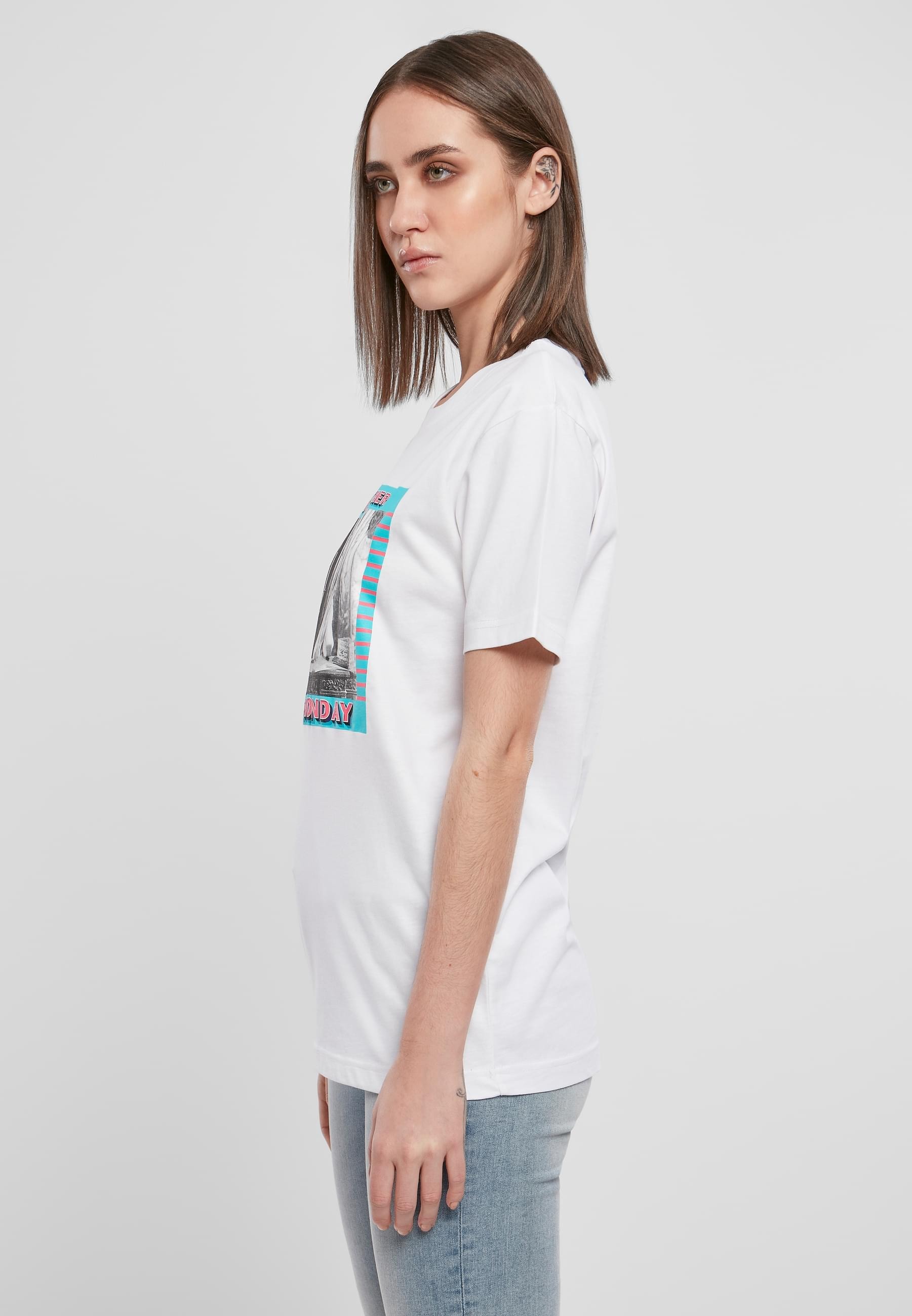 MisterTee Kurzarmshirt »MisterTee Damen Ladies Magic Monday Tee«, (1 tlg.)