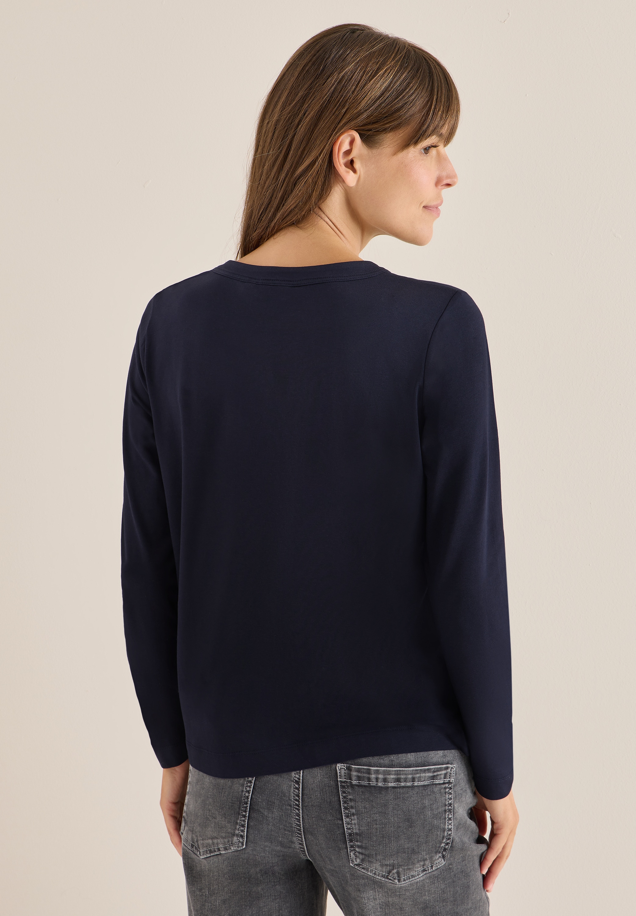 Cecil Langarmshirt im soften Baumwoll-Mix