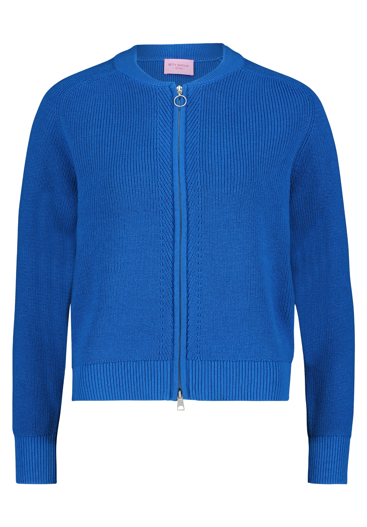 Betty Barclay Strickjacke »Betty Barclay Feinstrickjacke mit Reißverschluss«, Reißverschluss