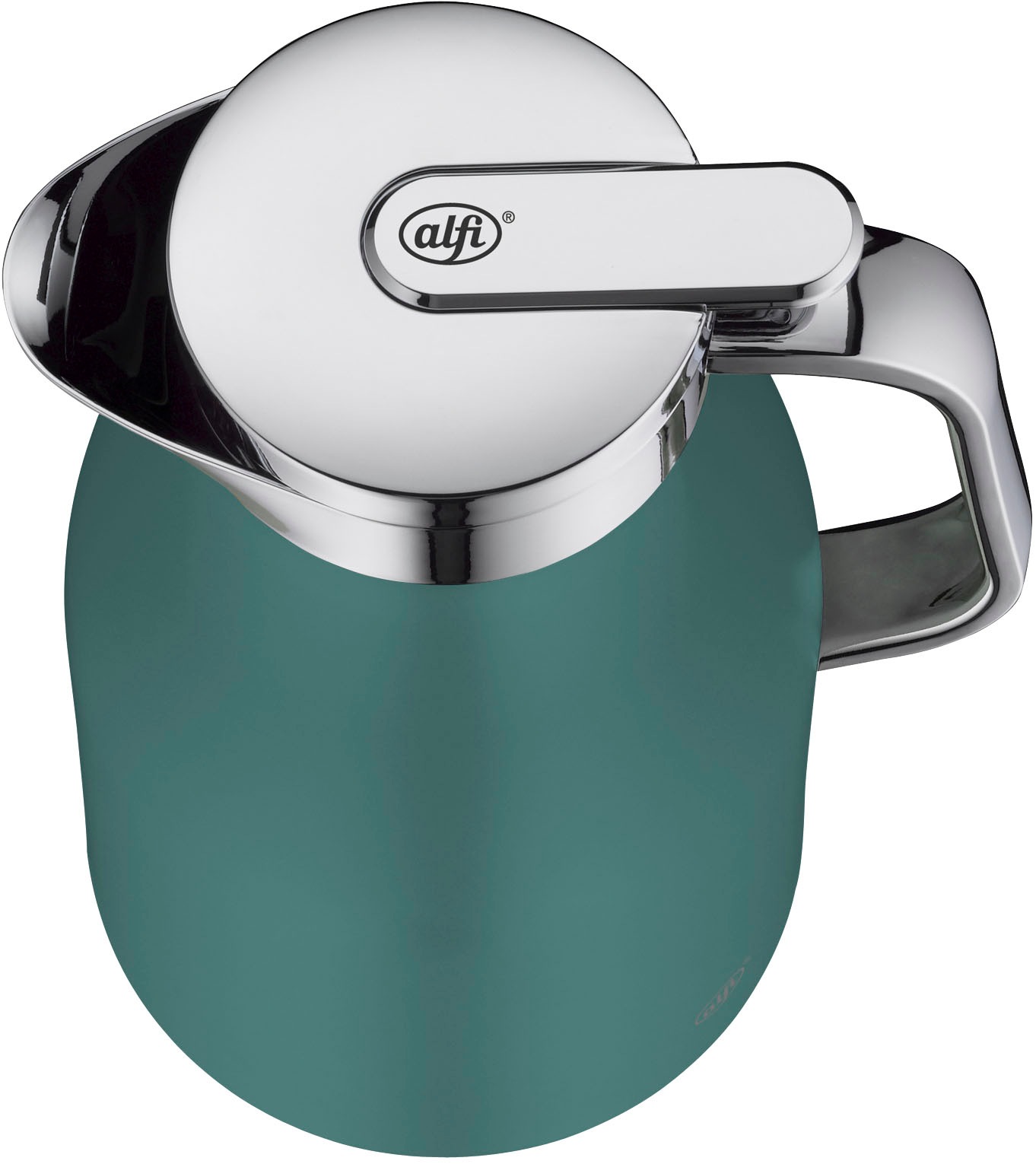 Alfi Isolierkanne »SKYLINE, mit Hartglaseinsatz und ergonomischem Griff« 1 l 1 Stk. tlg. 12h heiß & 24h kalt, Drehverschluss mit bequemem Druckknopf