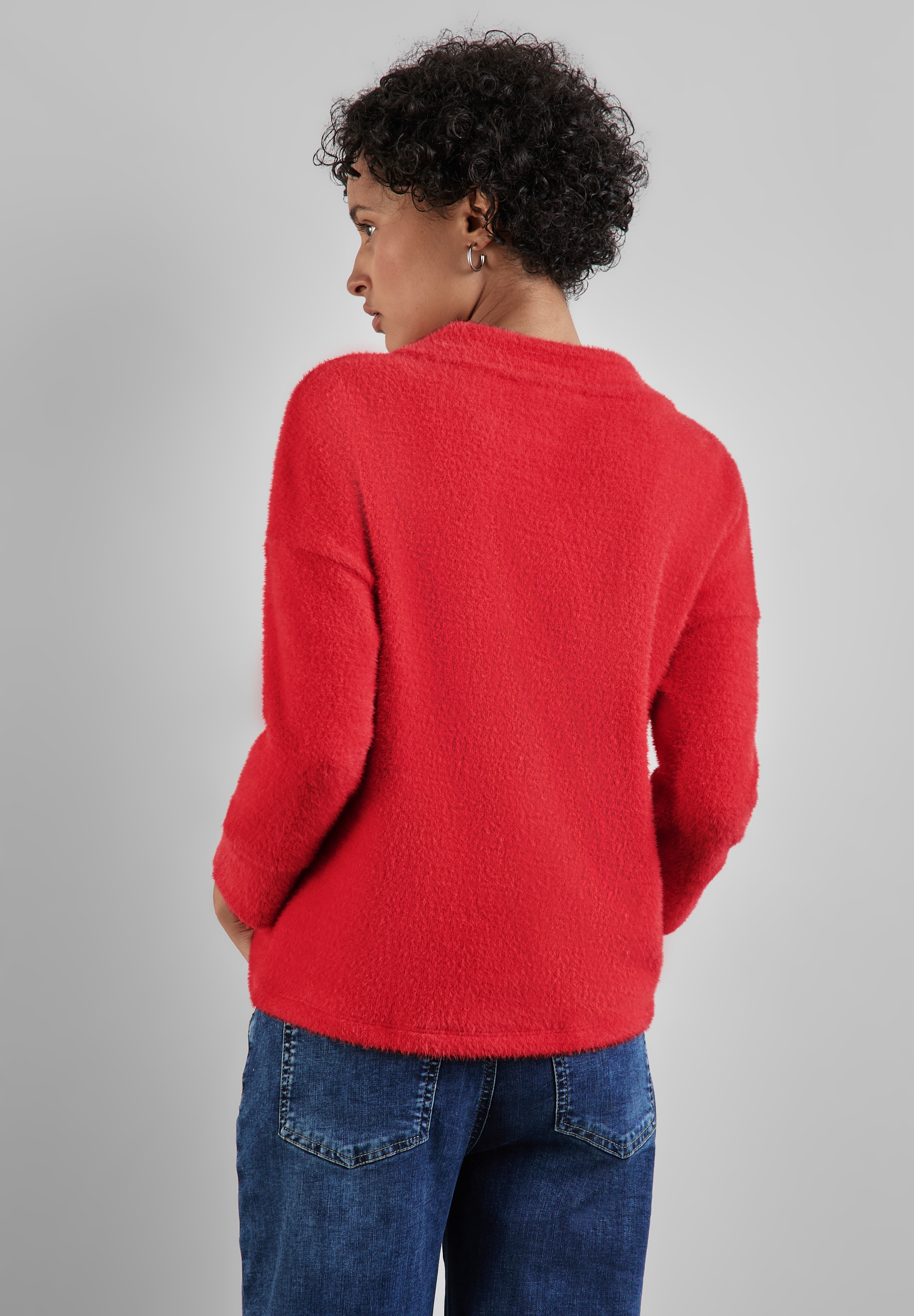 STREET ONE 3/4-Arm-Shirt, im angenehmen Materialmix