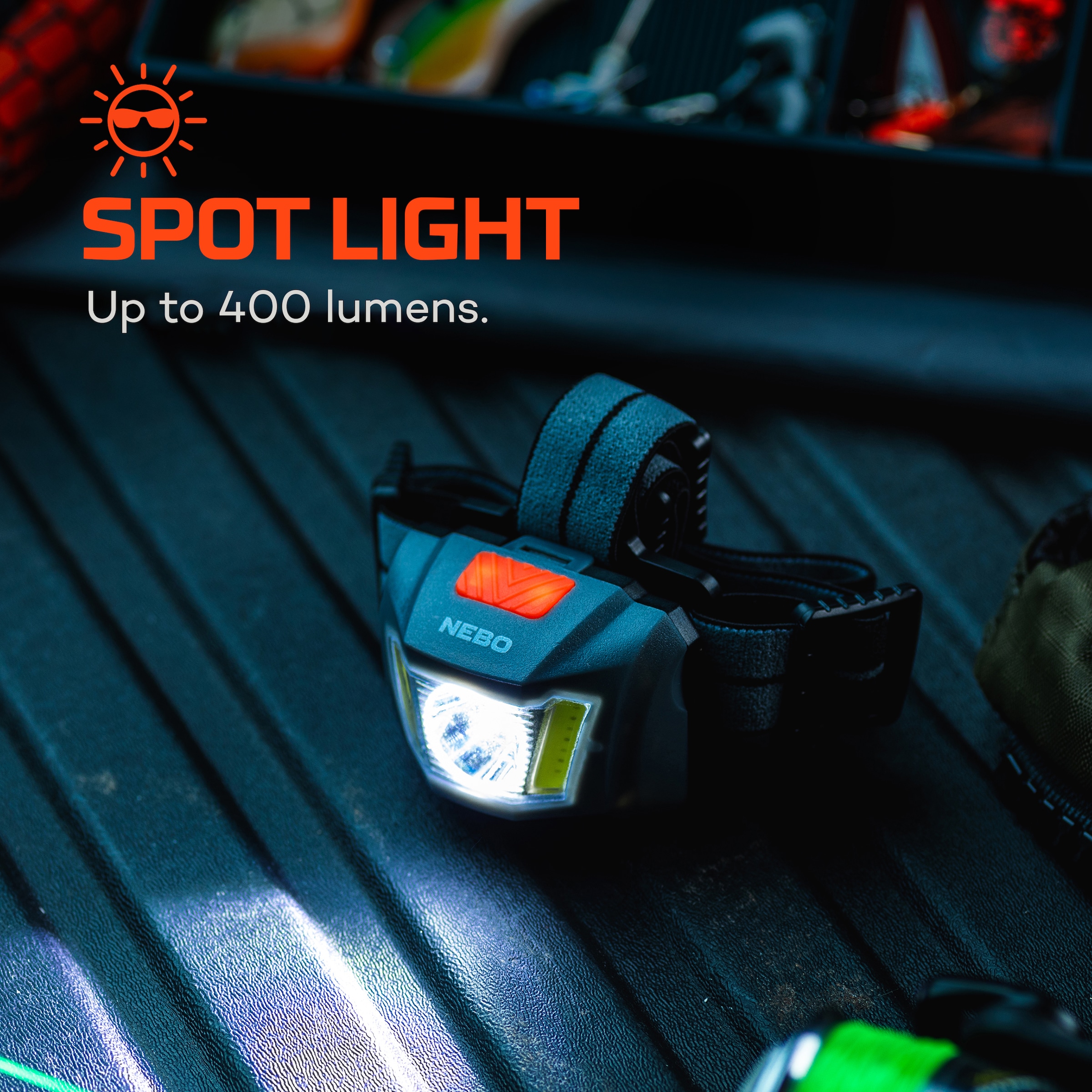 NEBO LED Stirnlampe »Nebo EINSTEIN DUO 400« Set, Stirnlampe, Strinband, 2 Stk. tlg.