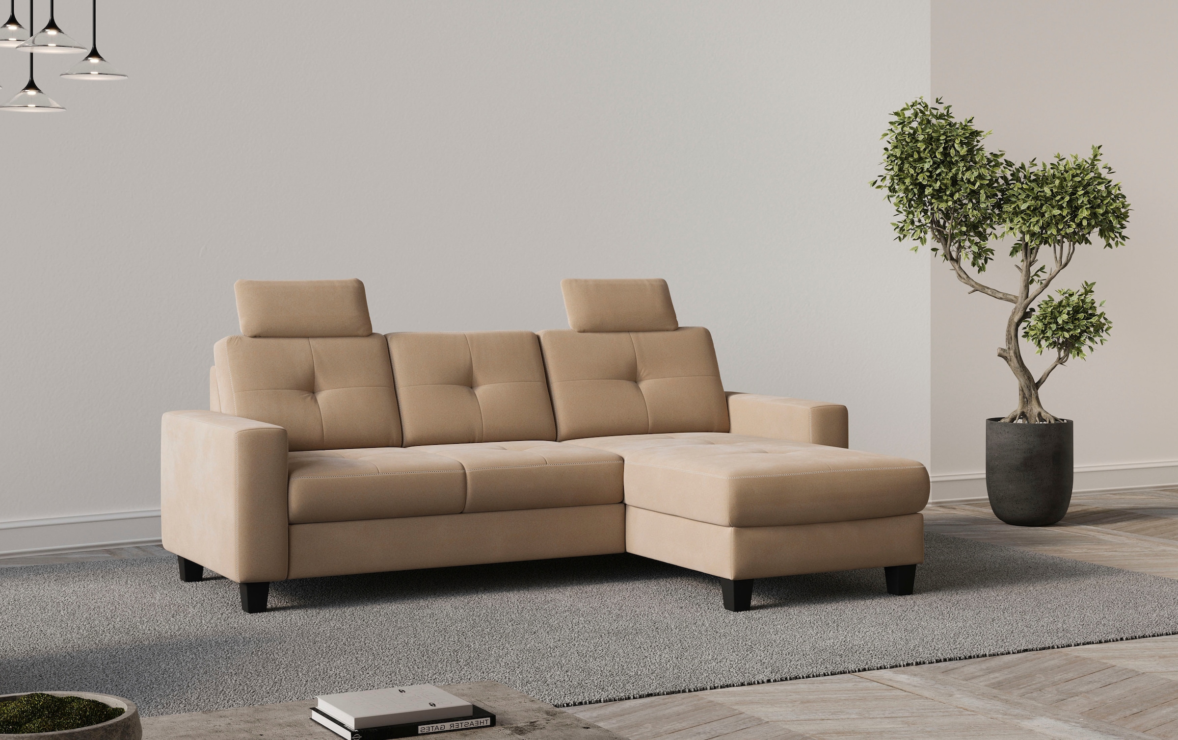 Home Affaire Varese Corner Sofa with Sleeper Function and Storage Box 4