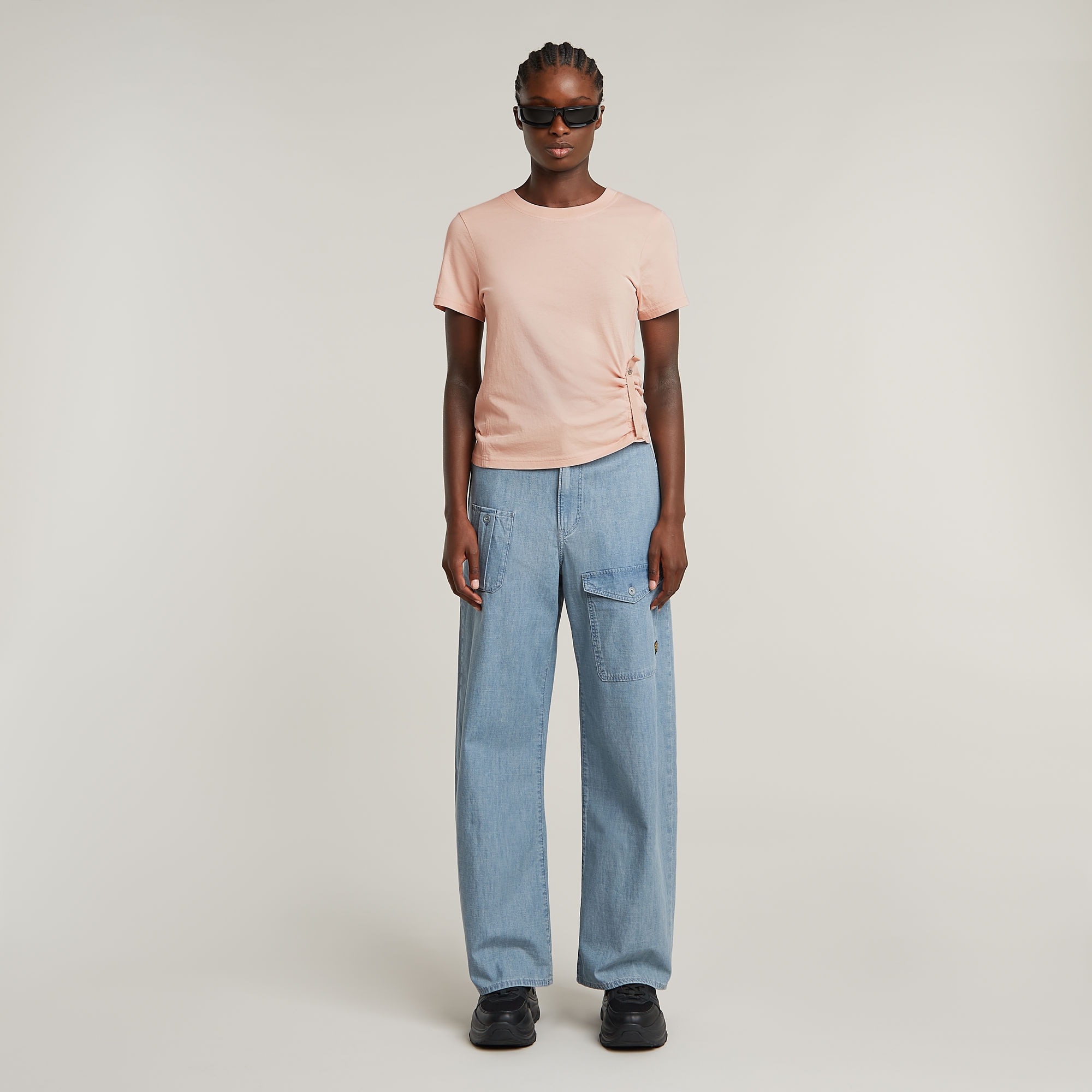 G-STAR T-Shirt »Tops Adjustable Slim«, mit anpassbarer Form