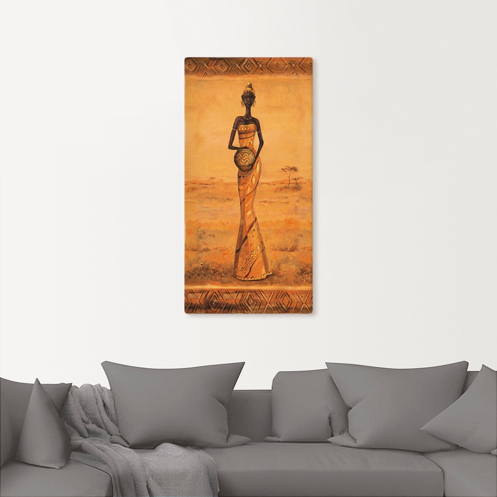 Artland Wandbild »Afrikanische Eleganz III«, Frau, (1 St.)