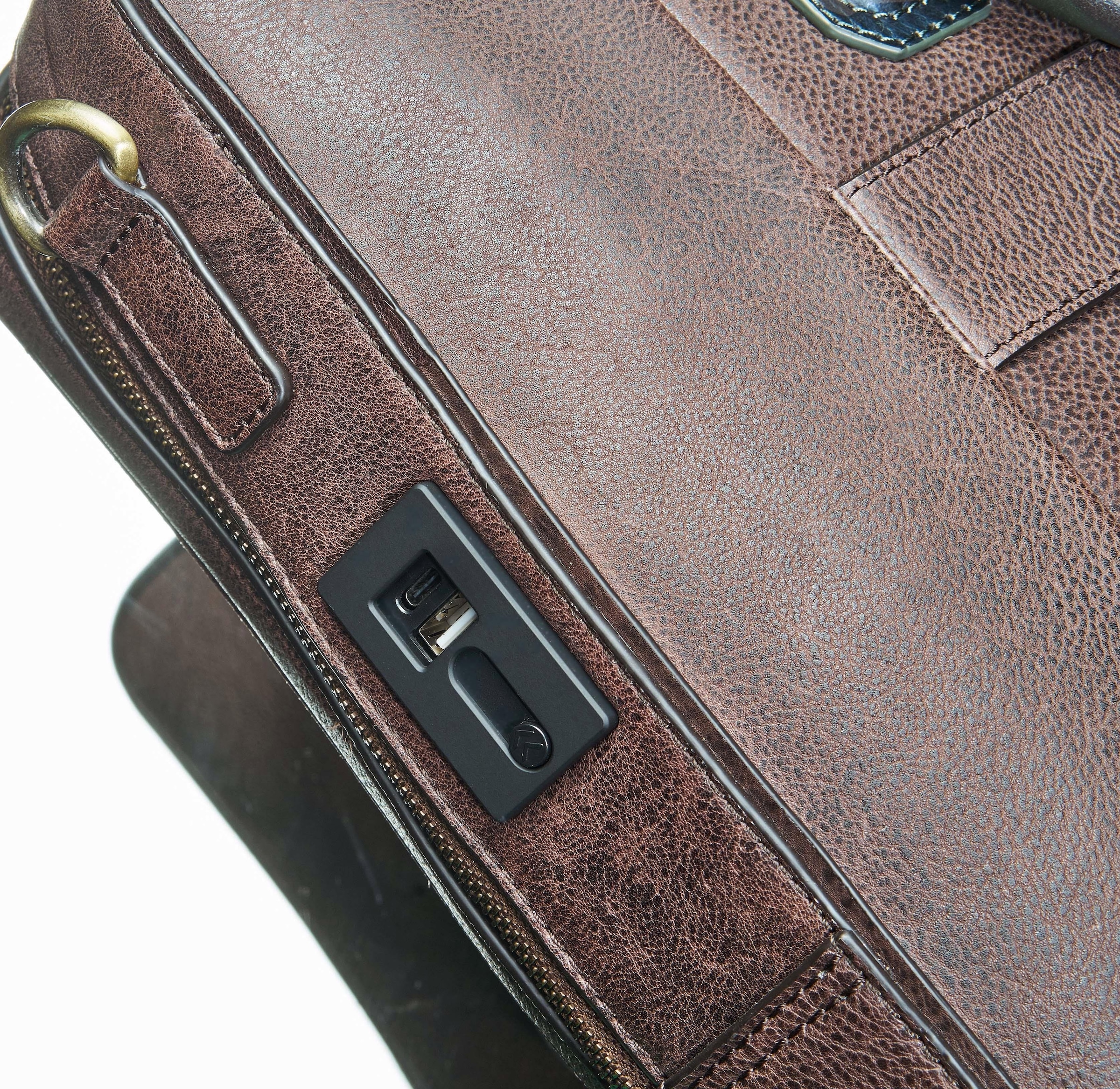 Packenger Laptoptasche »Urban Style, Melbourne, Camouflage«, Arbeitstasche Freizeittasche mit Powerbank und USB-Schleuse