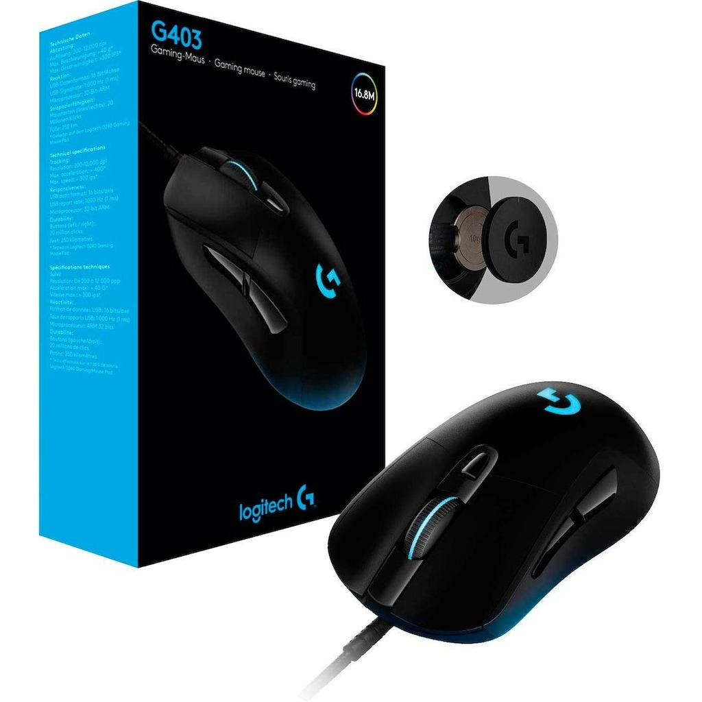 Logitech G Gaming-Maus »G403 Hero«, kabelgebunden