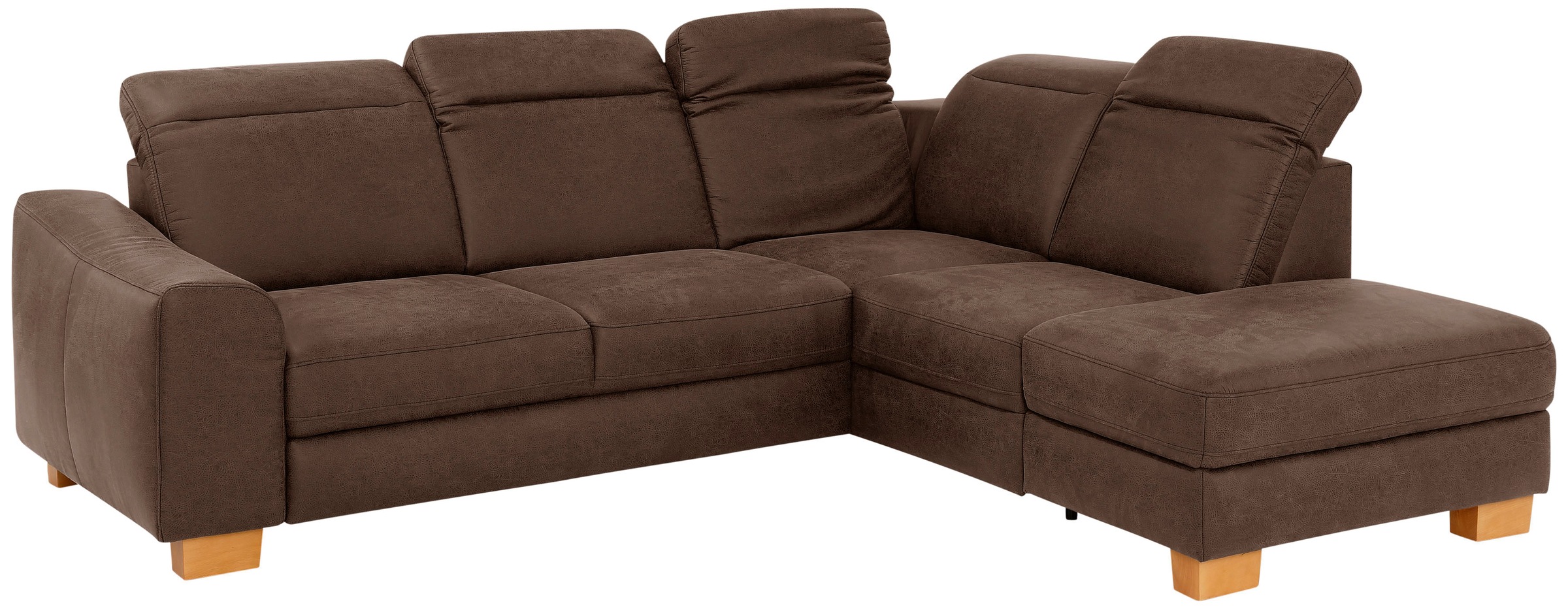 Home affaire Ecksofa »Dundee L-Form«, wahlweise mit Kopfteilverstellung und zusätzlich mit Bettfunktion