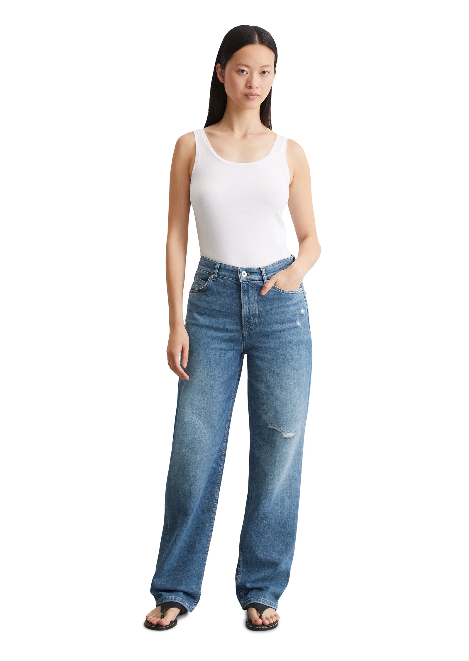 Marc O'Polo Straight-Jeans »aus Organic-Cotton-Hanf-Mix«