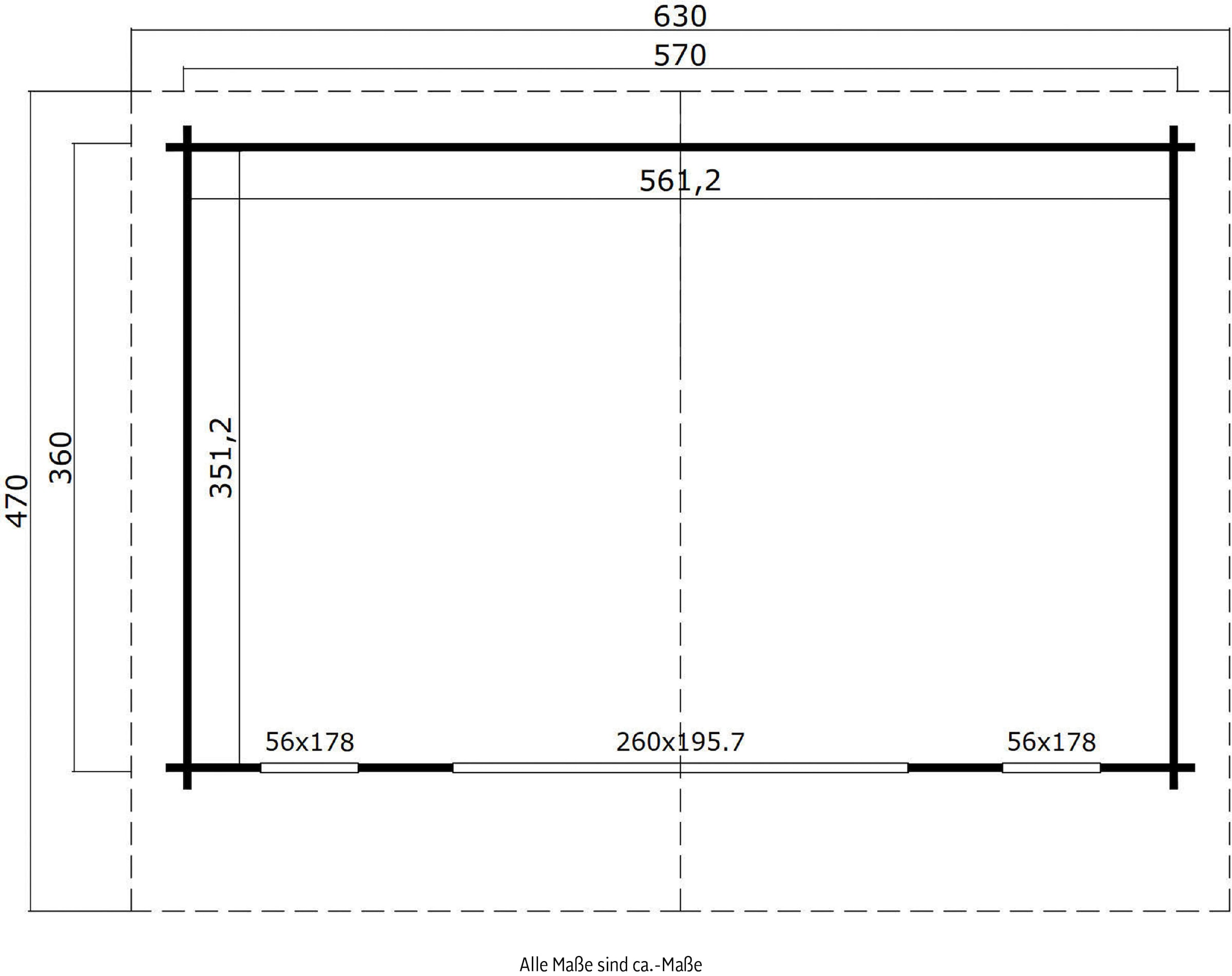 LASITA MAJA Gartenhaus »SUSSEX«, (Set, inkl. Fussbodenbretter zum verlegen)