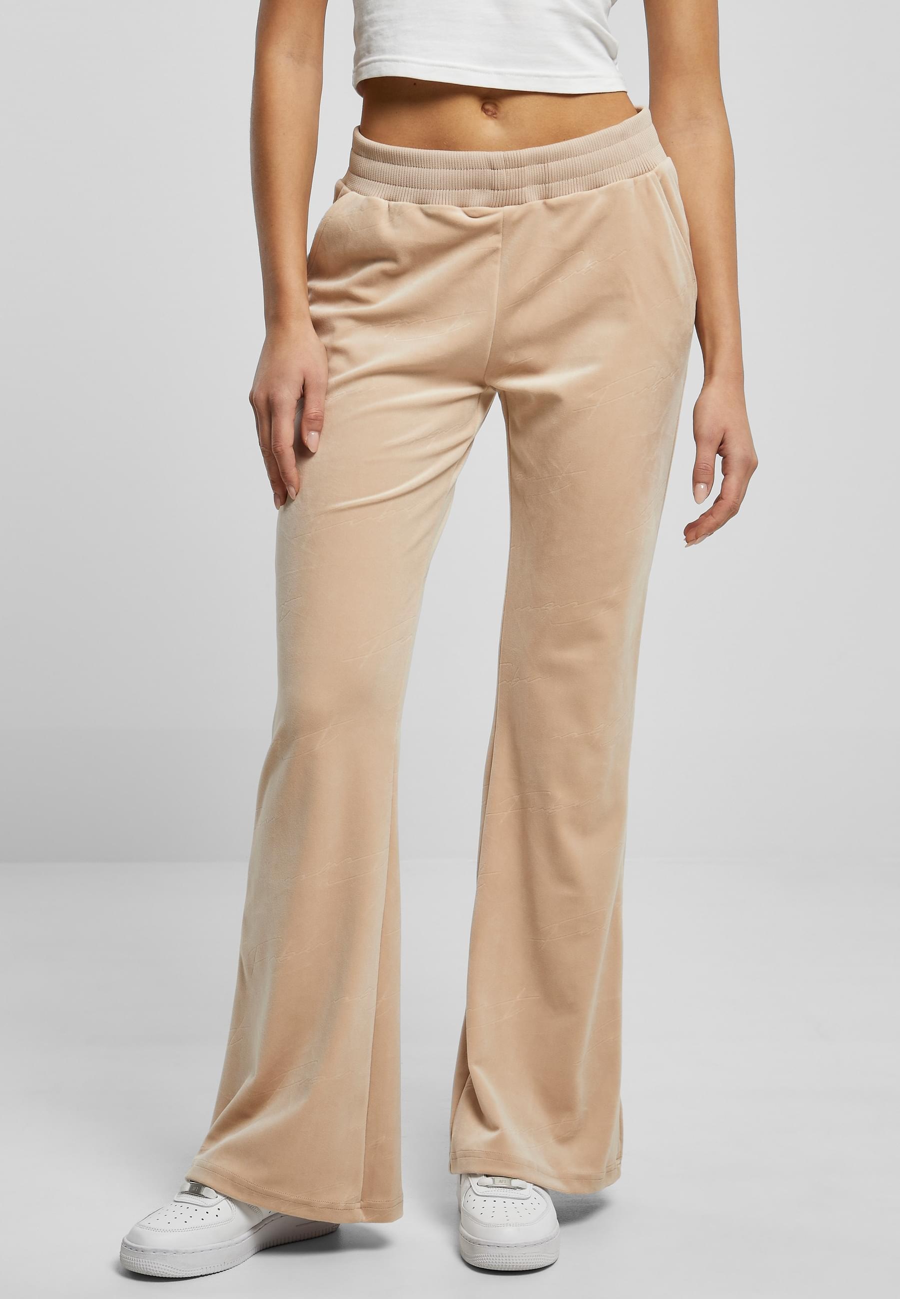 Fubu Stoffhose »Fubu Damen FW231-015-1 FUBU Signature Allover Velour Pants«, (1 tlg.)