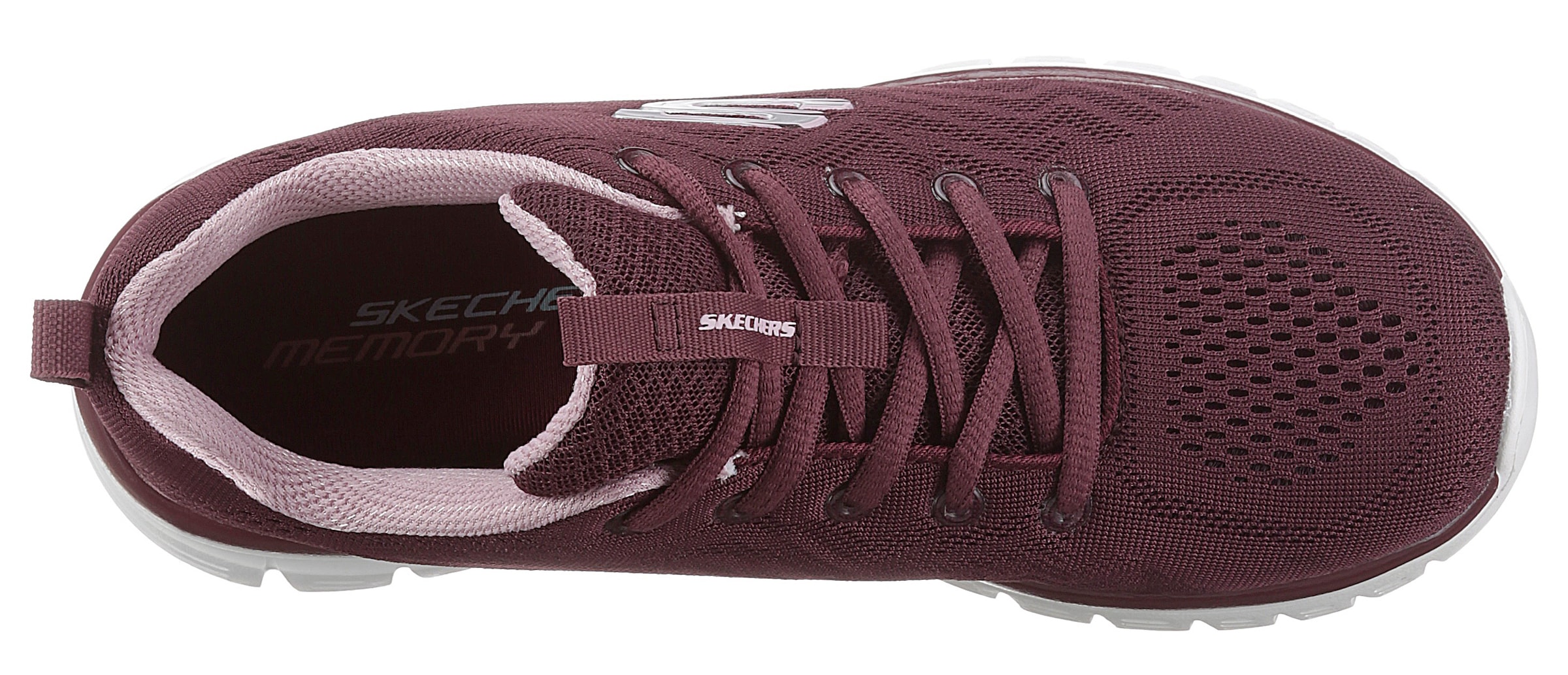 Skechers Sneaker »Graceful - Get Connected«, Freizeitschuh, Halbschuh, Schnürschuh mit Memory Foam