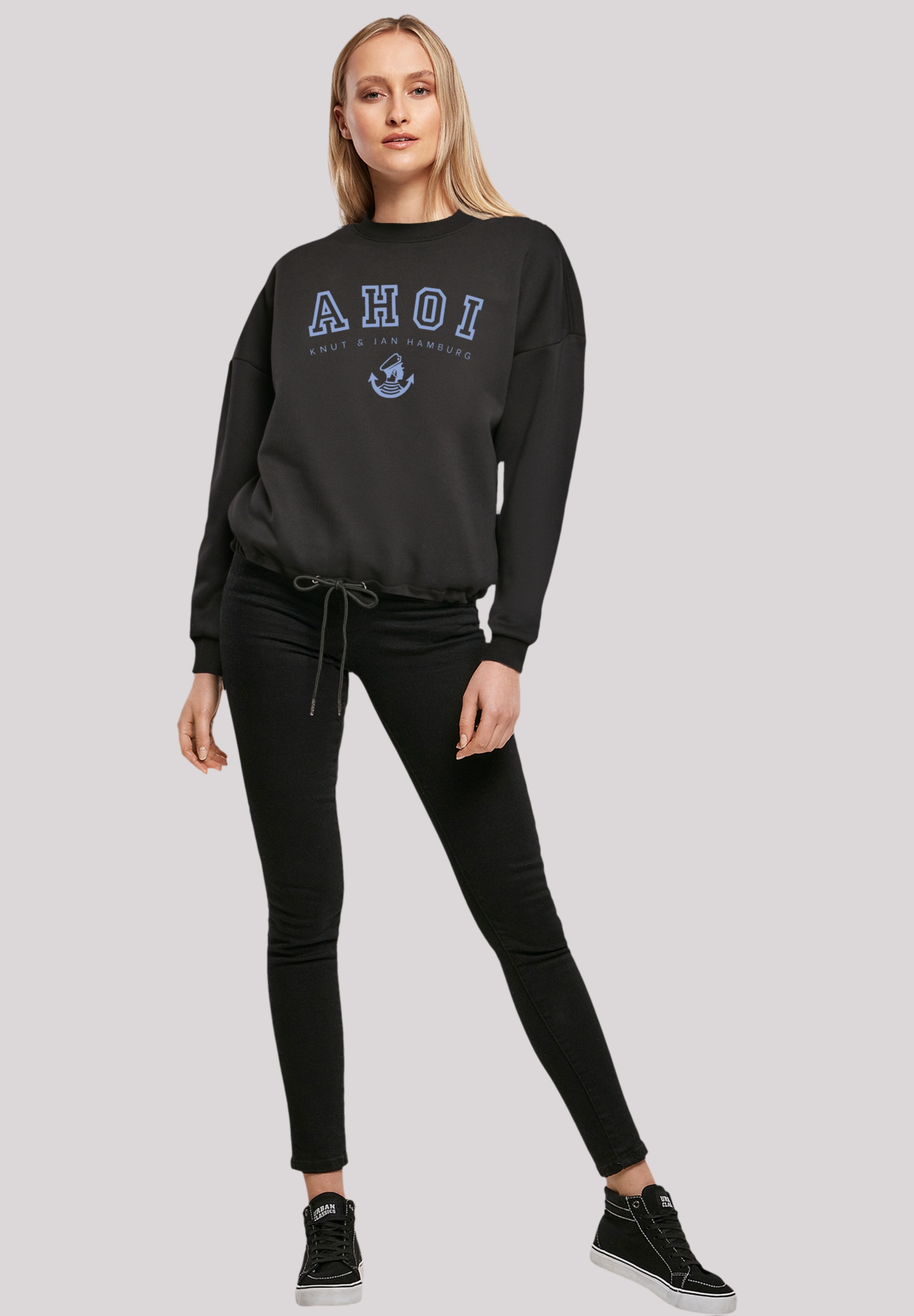 F4NT4STIC Sweatshirt »Ahoi Knut & Jan Hamburg«, Print