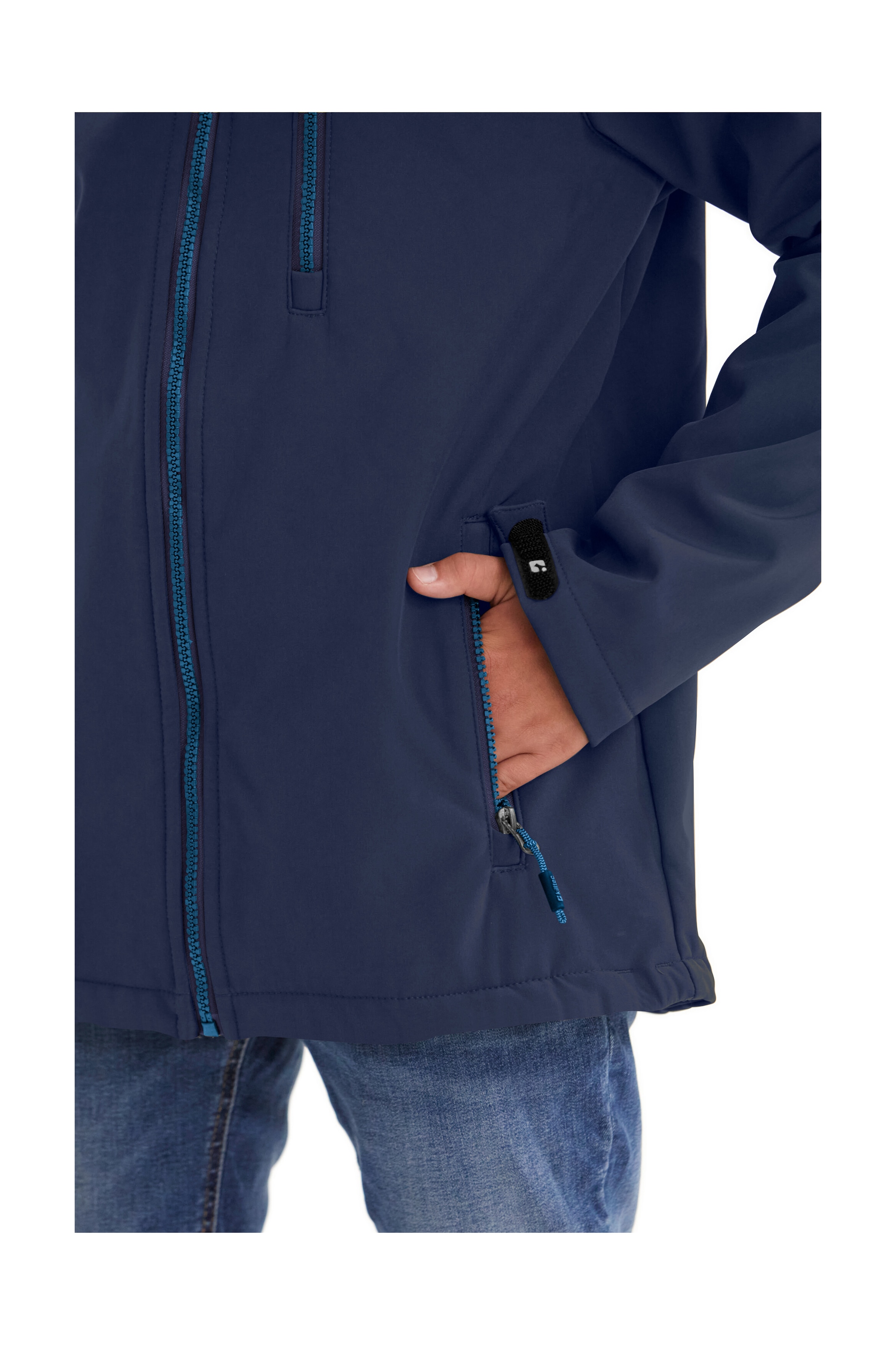 Killtec Softshelljacke »Boys Softshelljacke«, Wasserabweisende Softshelljacke mit Kapuze, Fleece und PFAs-frei