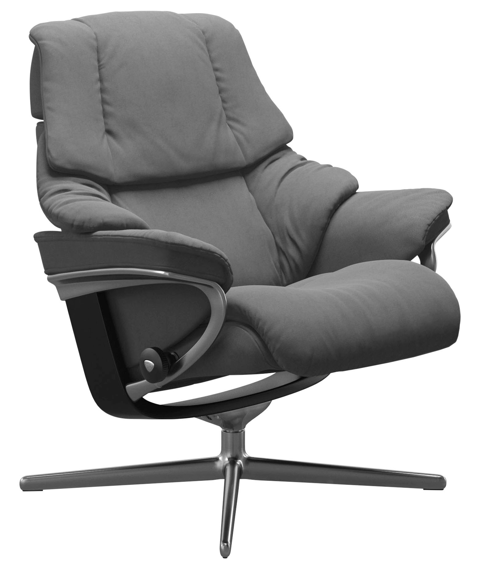 Thumbnail - Stressless Relaxsessel "Reno", mit Cross Base, Größe S, M & L, Holzakzent Schwarz