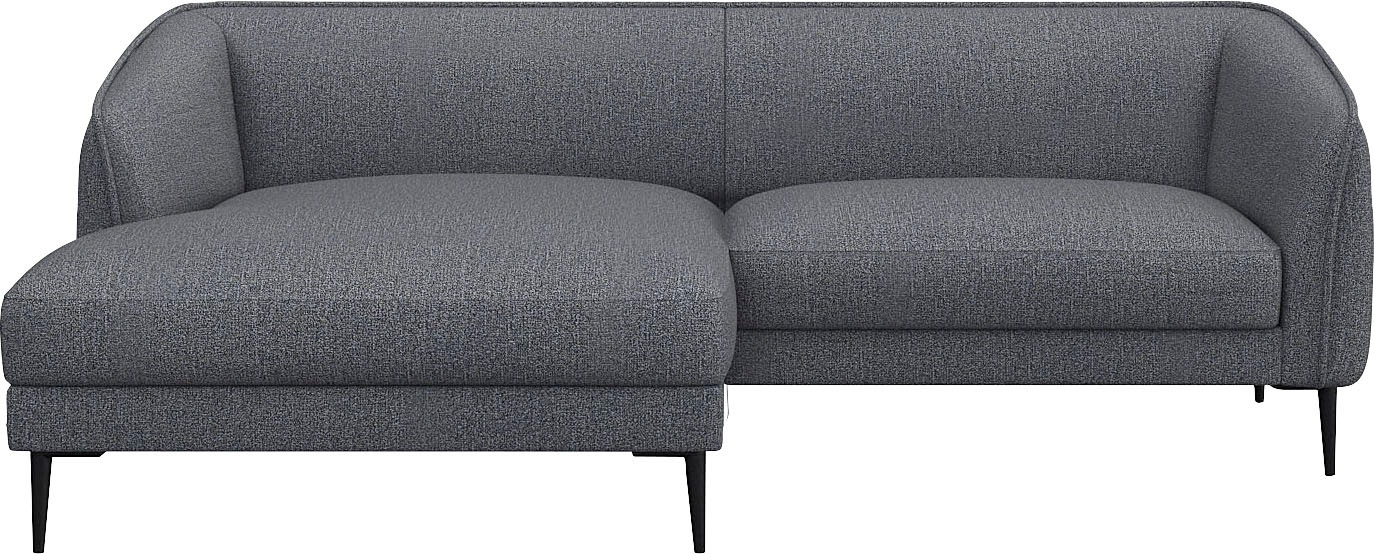 FLEXLUX Ecksofa "Belle Designsofa, bequem durch Kaltschaum im Sitz", Skandi günstig online kaufen