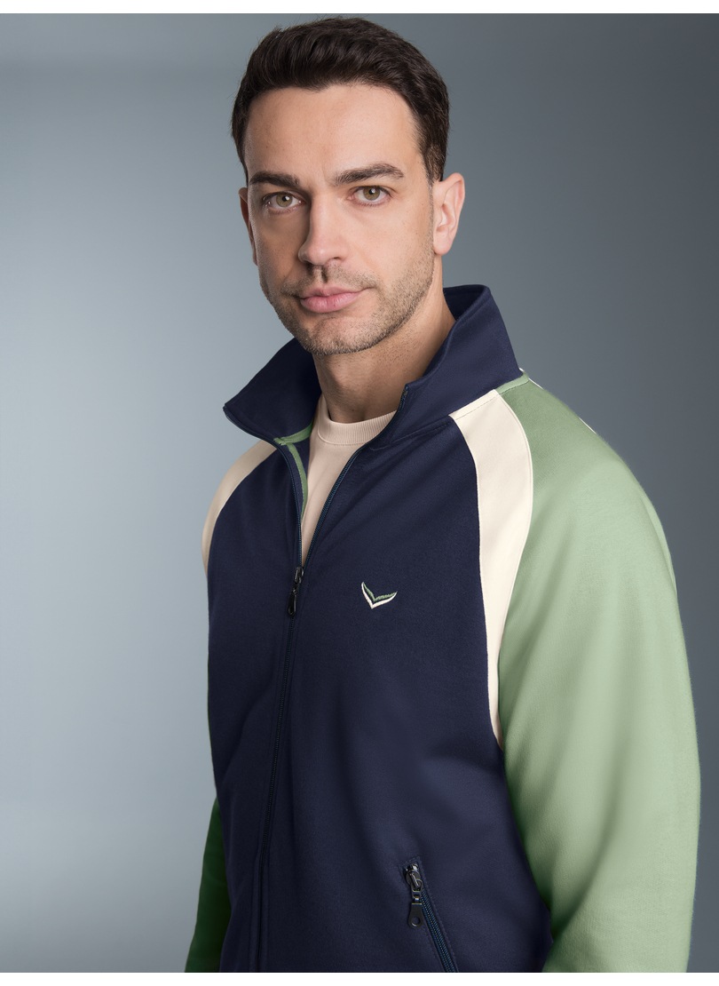 Thumbnail - Trigema Trainingsjacke "TRIGEMA Sweatjacke mit Stehkragen" 1 Stk. tlg.