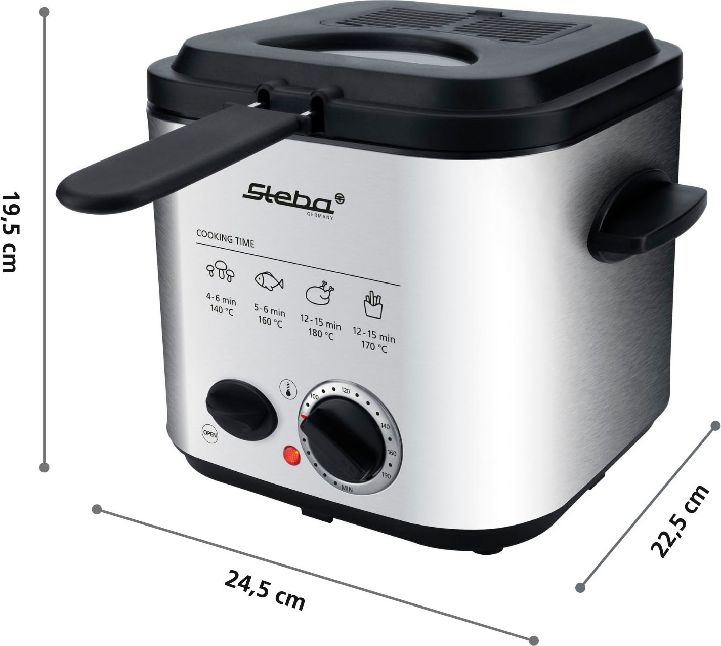 Steba Fritteuse »DF 95«, 840 W, Fassungsvermögen 1,2 l
