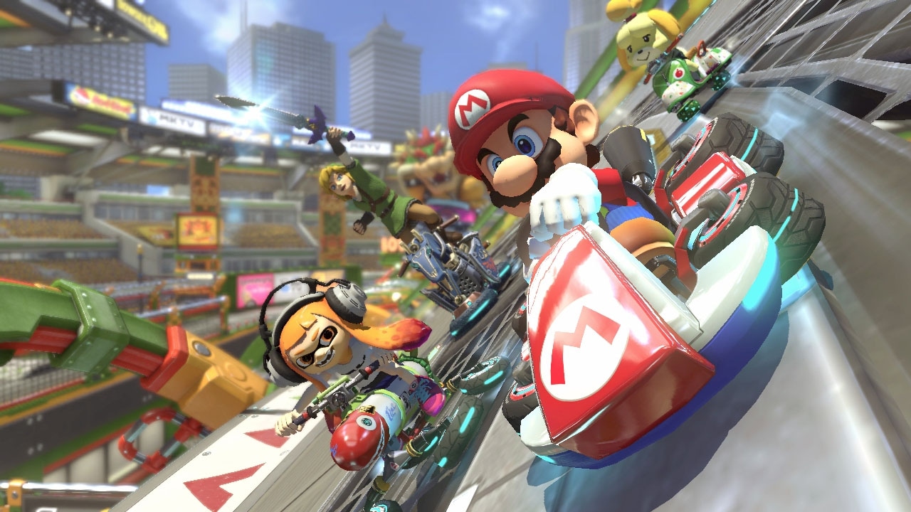 Nintendo Switch Spielekonsole »Switch OLED + Mario Kart 8 Deluxe + 12-monatige Einzelmitgliedschaft«, + 12 Monate Nintendo Switch Online