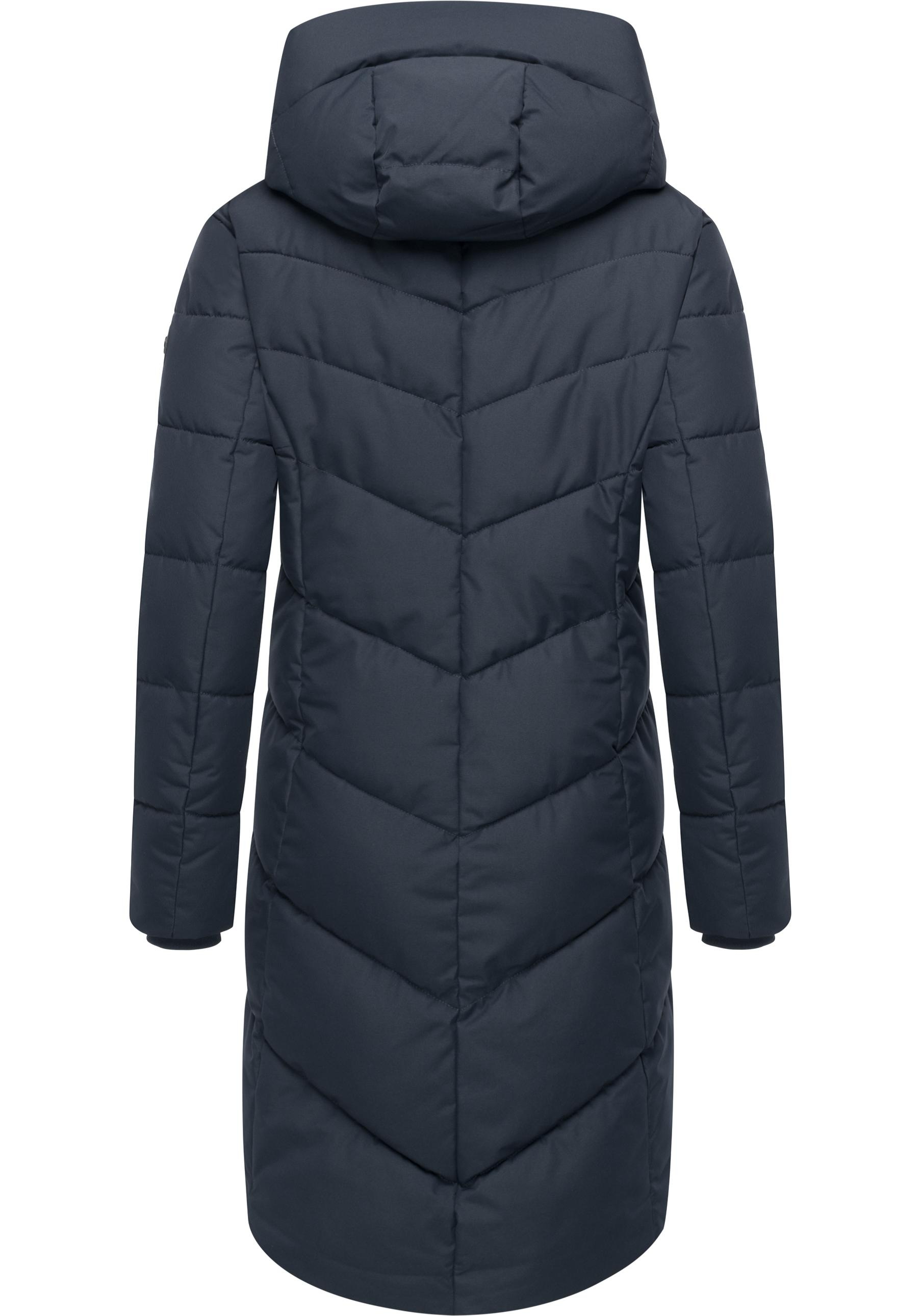 Ragwear Steppmantel »Natalin YOUMODO«, Warmer Damen Wintermantel mit V-Steppung und Kapuze