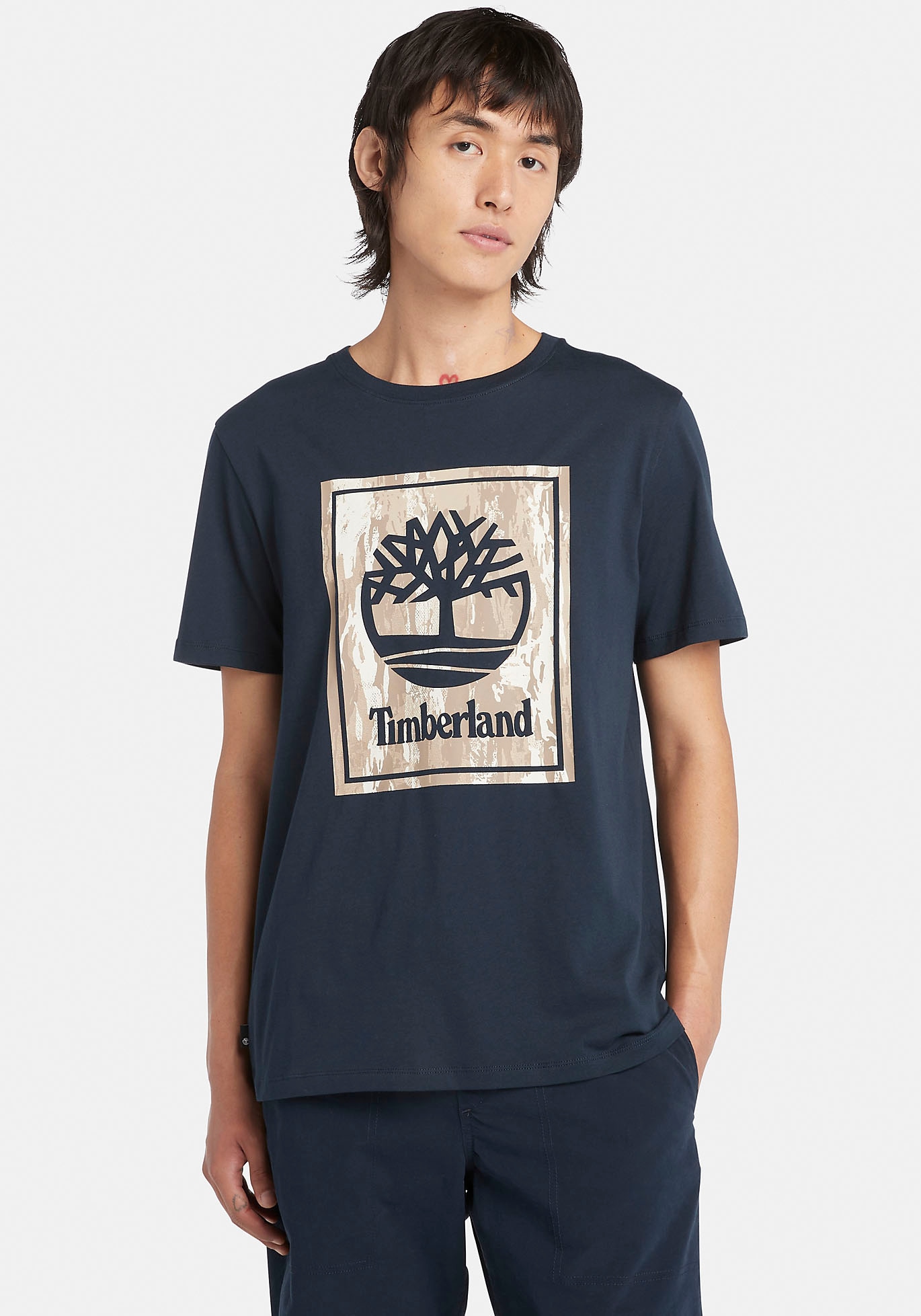 Timberland T-Shirt »STACK LOGO Camo Short Sleeve Tee«, in großen Größen