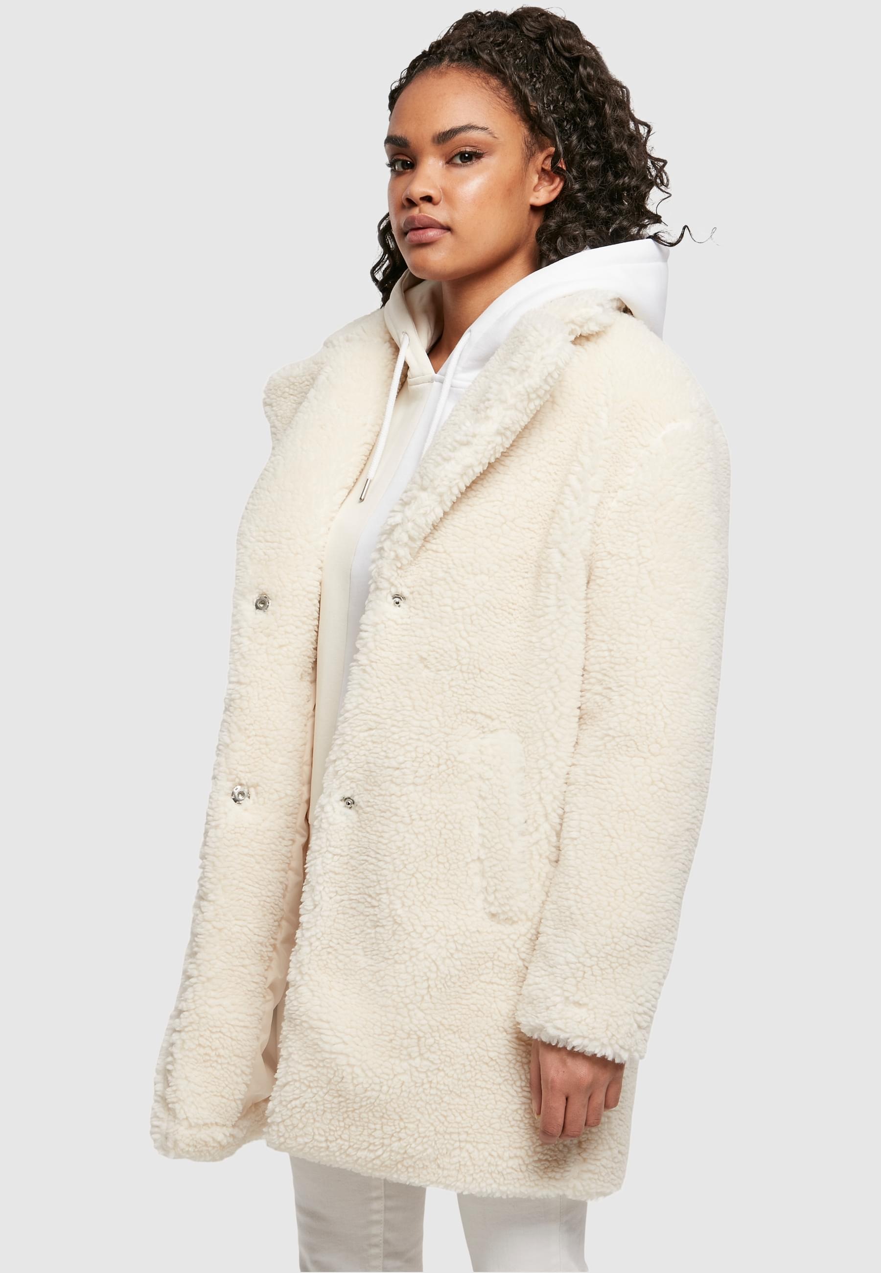 URBAN CLASSICS Parka »Urban Classics Damen Ladies Oversized Sherpa Coat«, (1 St.), ohne Kapuze