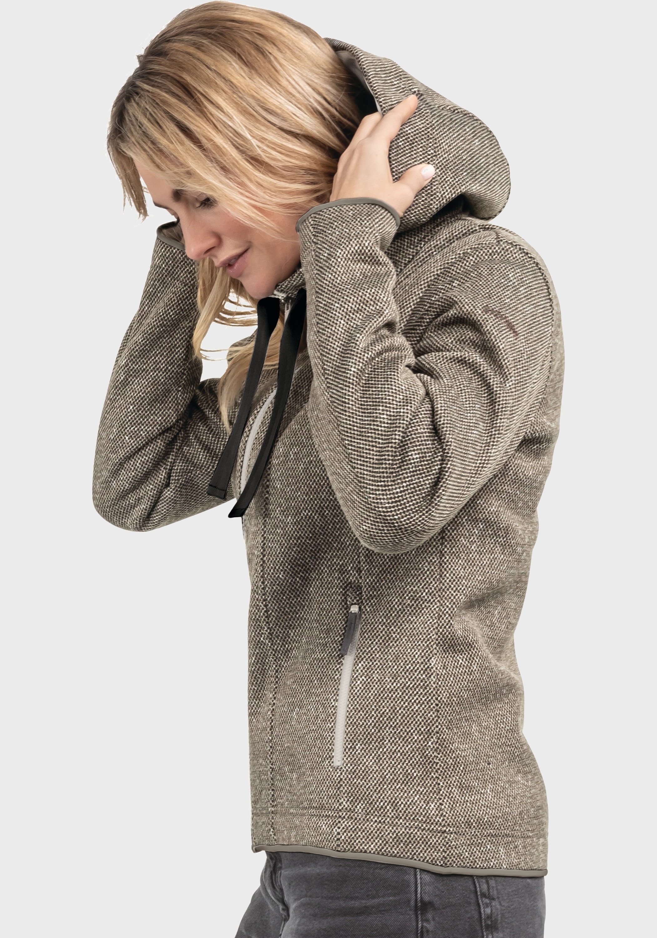 Schöffel Fleecejacke »Fleece Hoody Aurora L«, mit Kapuze