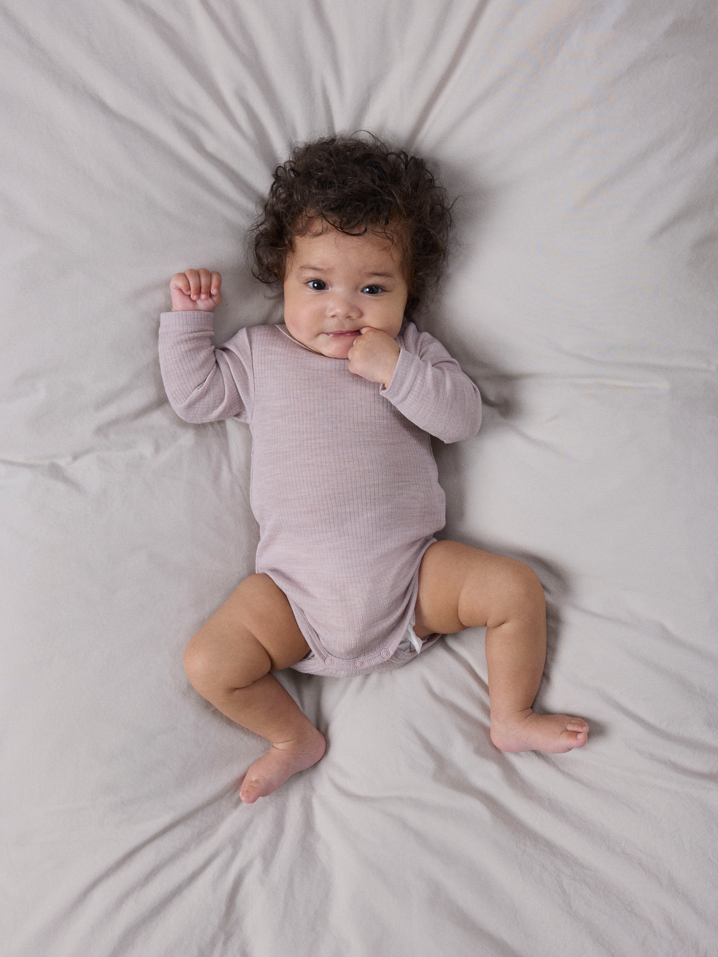 Name It Langarmbody »NBNWAX WOOL RIB LS BODY NOOS« aus reiner Merinowolle
