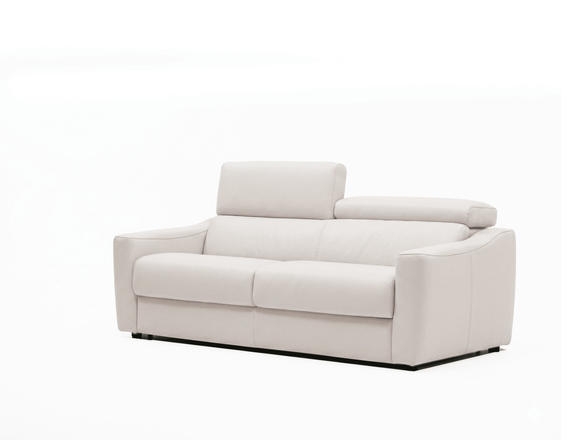 Egoitaliano Schlafsofa "STRIKE, Made in Italy-Designsofa mit Dauerschlaffunktion,Breite 195 cm" Schlafsofa aus Echtleder Bull mit verstellbaren Kopfstützen