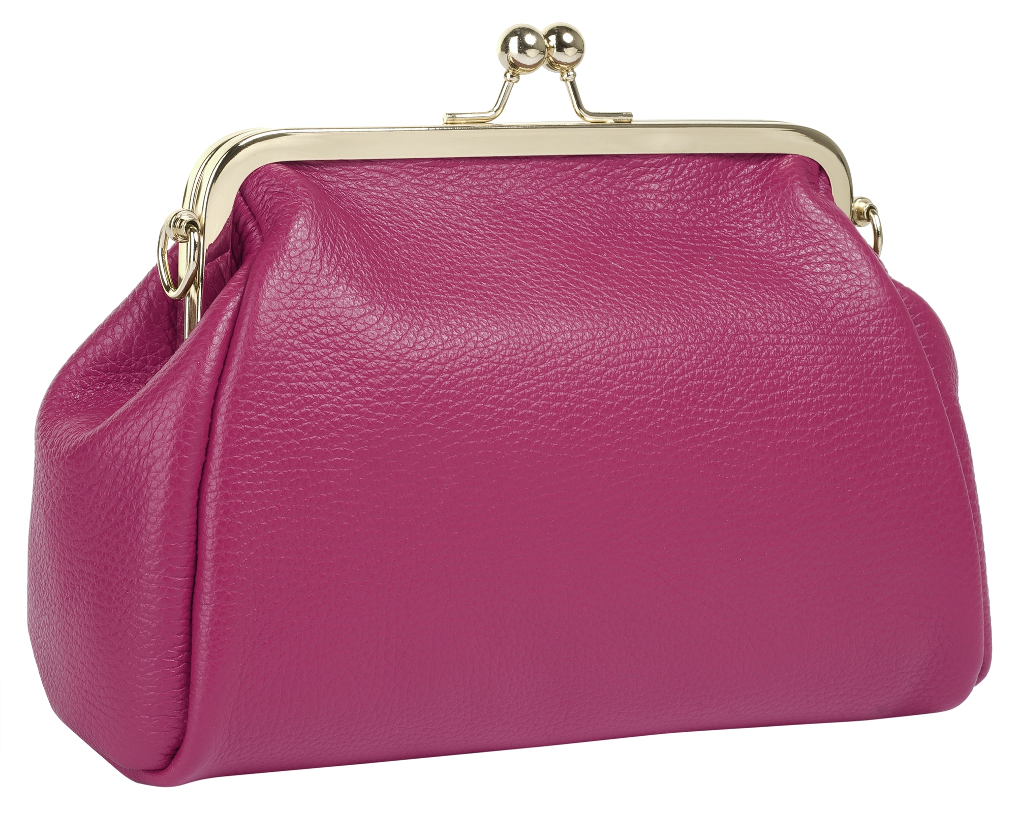 Cluty Abendtasche, echt Leder, Made in Italy