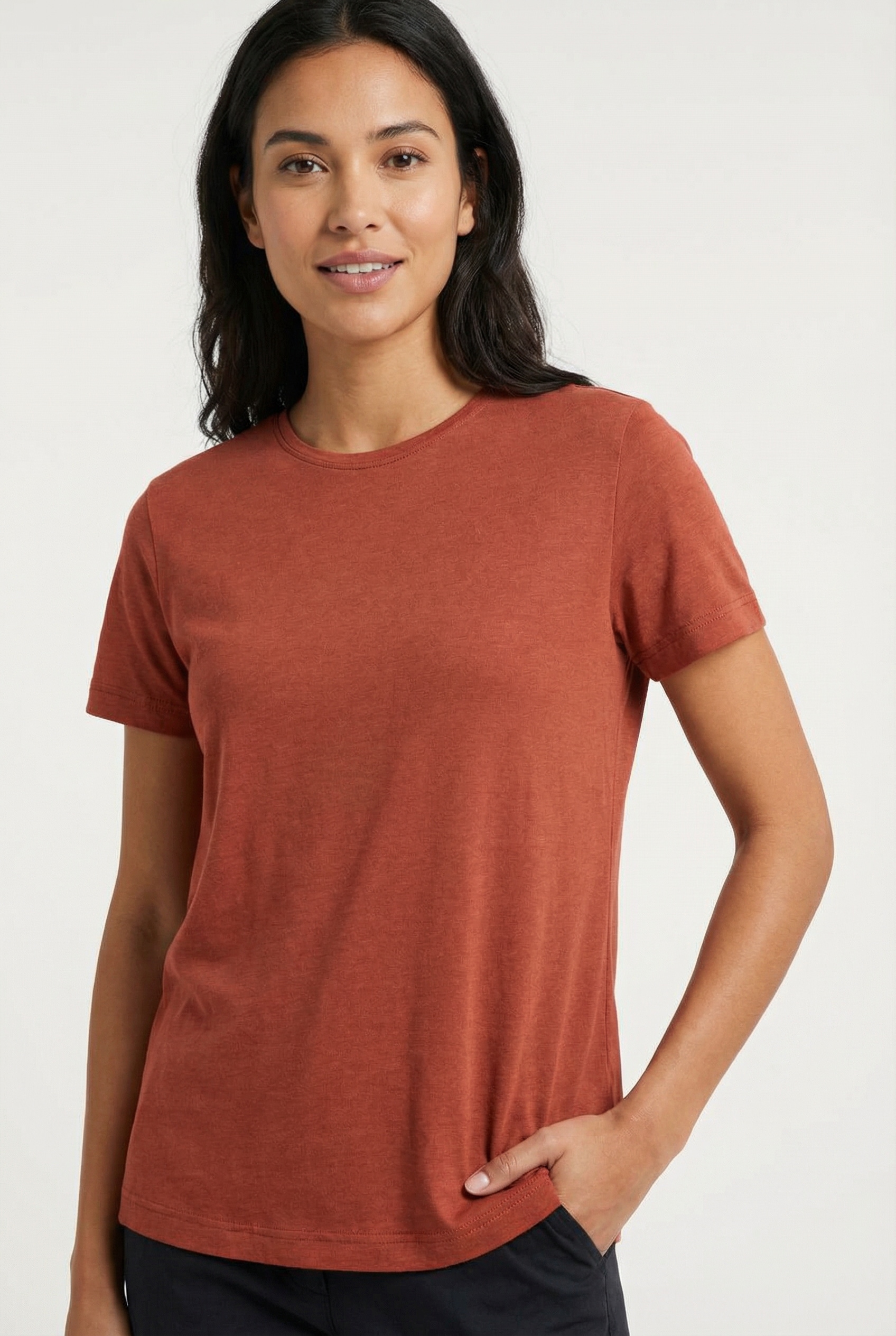 Schöffel T-Shirt "T Shirt Hohberg L" Kurzarm, mit Rundhalsausschnitt, ohne Verschluss