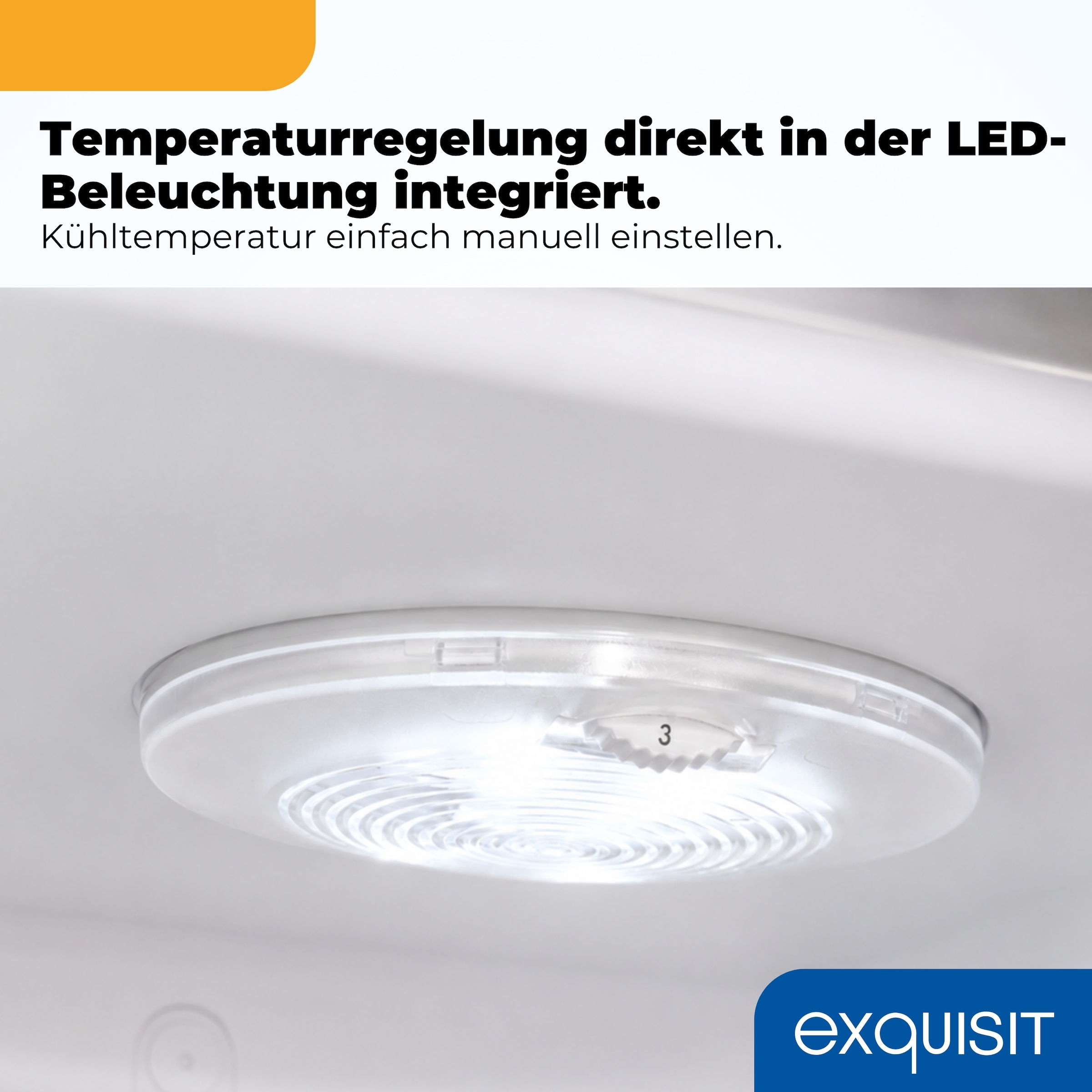 exquisit Kühlschrank »RKS325-V-H-160C mattschwarz« 146,5 cm hoch 54,5 cm breit LED-Beleuchtung, verstellbare Glasböden, Retro-Design