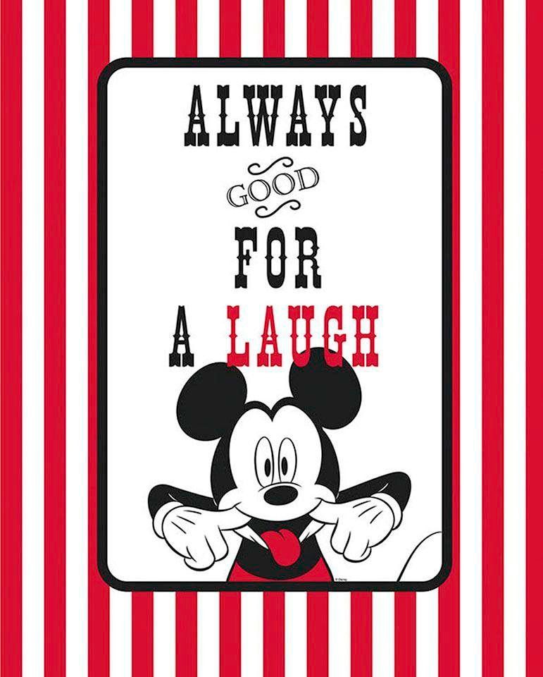 Komar Poster "Mickey Mouse Laugh", Disney, (1 St.), Kinderzimmer, Schlafzimmer, Wohnzimmer