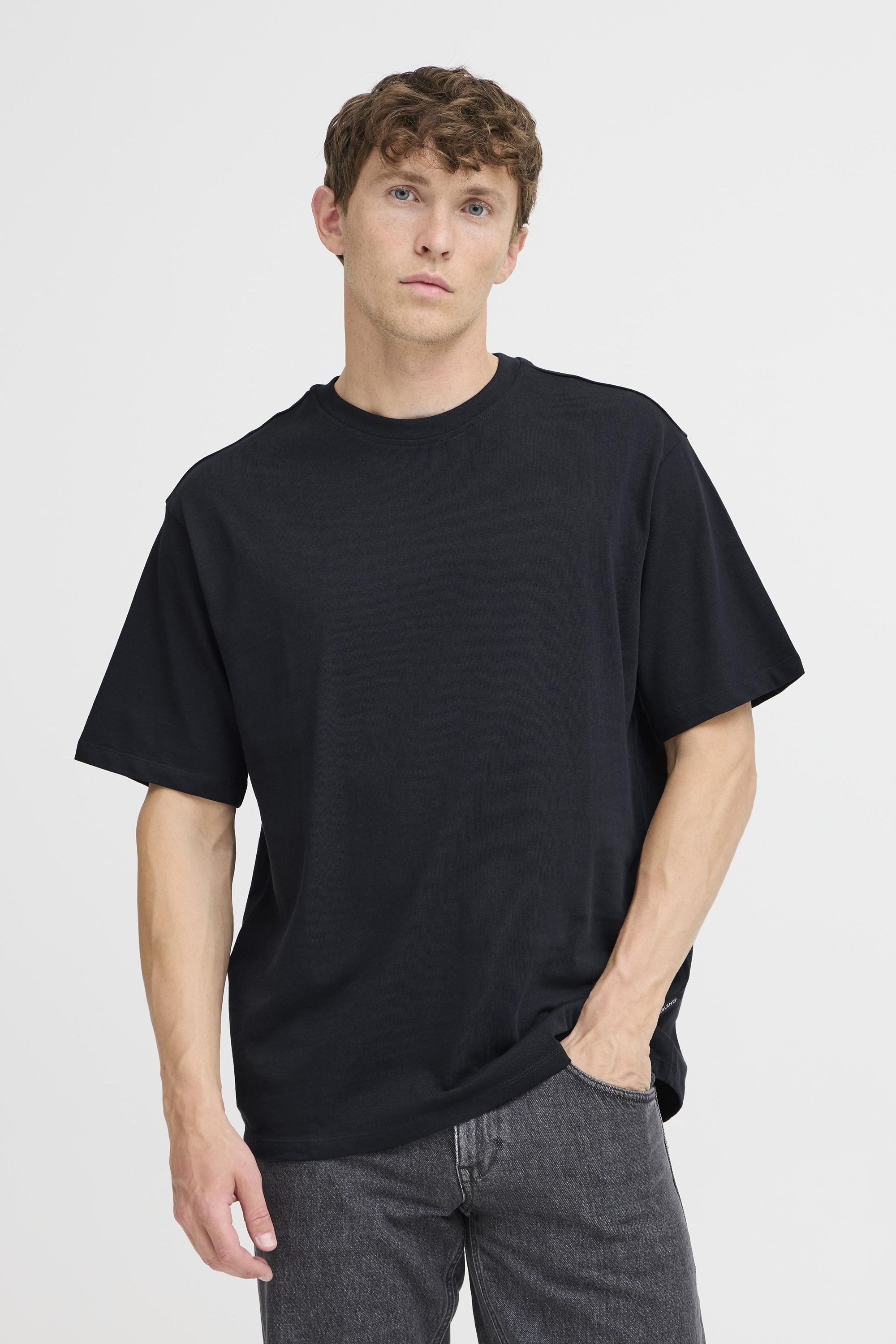Blend Rundhalsshirt »BHFisher« Oversized T-Shirt mit Rundhalsausschnitt