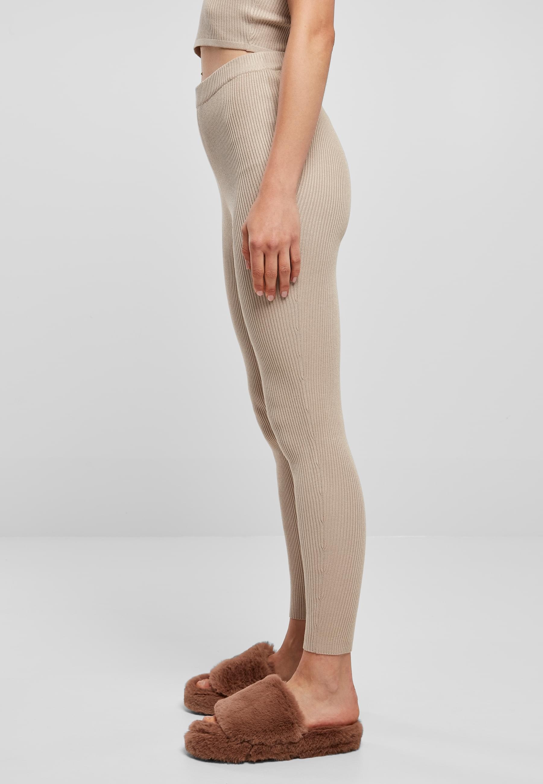 URBAN CLASSICS Leggings »Urban Classics Damen Ladies Rib Knit Leggings«, (1 tlg.)