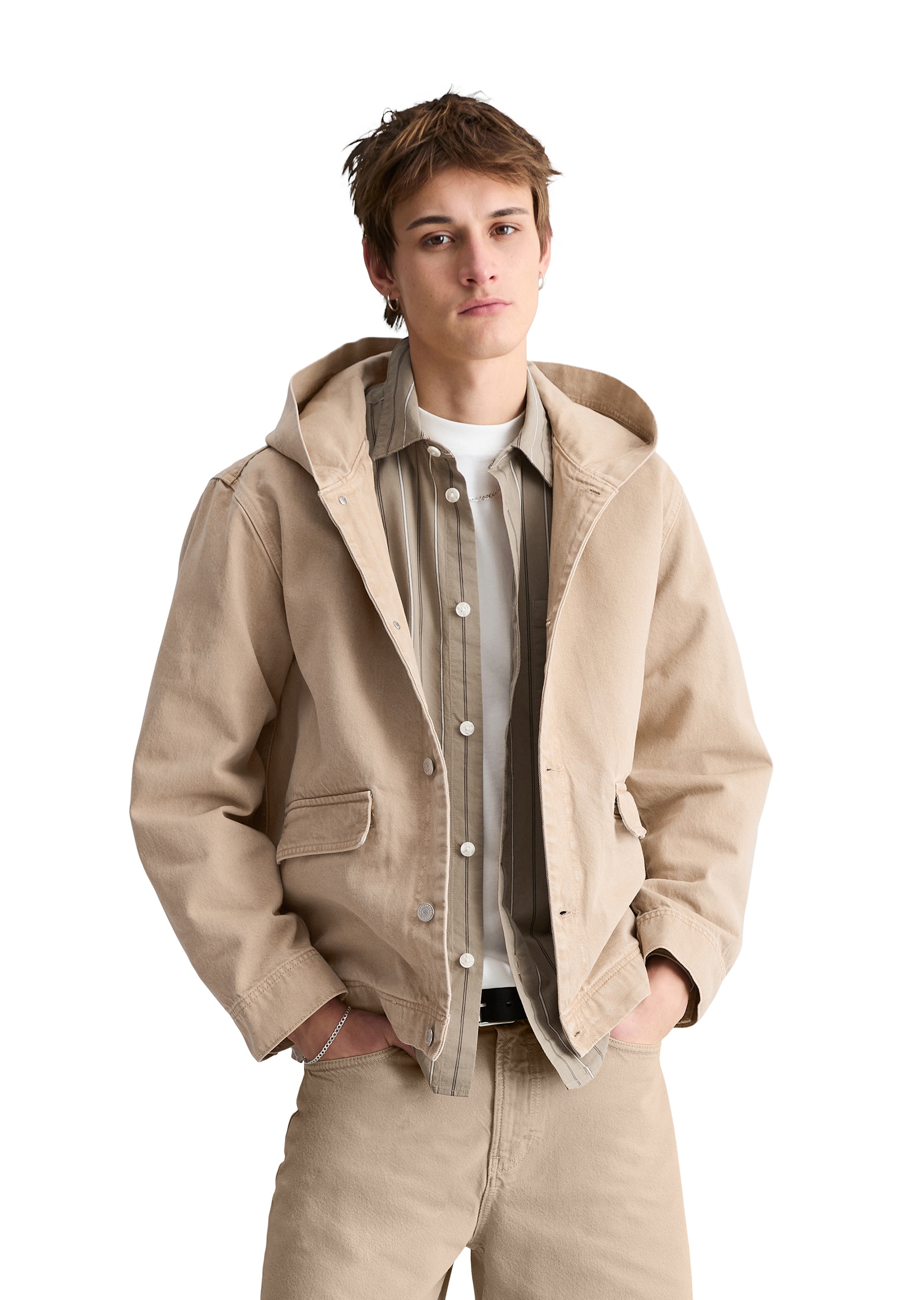 Marc OPolo DENIM Jeansjacke "aus robustem Bio-Baumwoll-Denim" ohne Kapuze günstig online kaufen