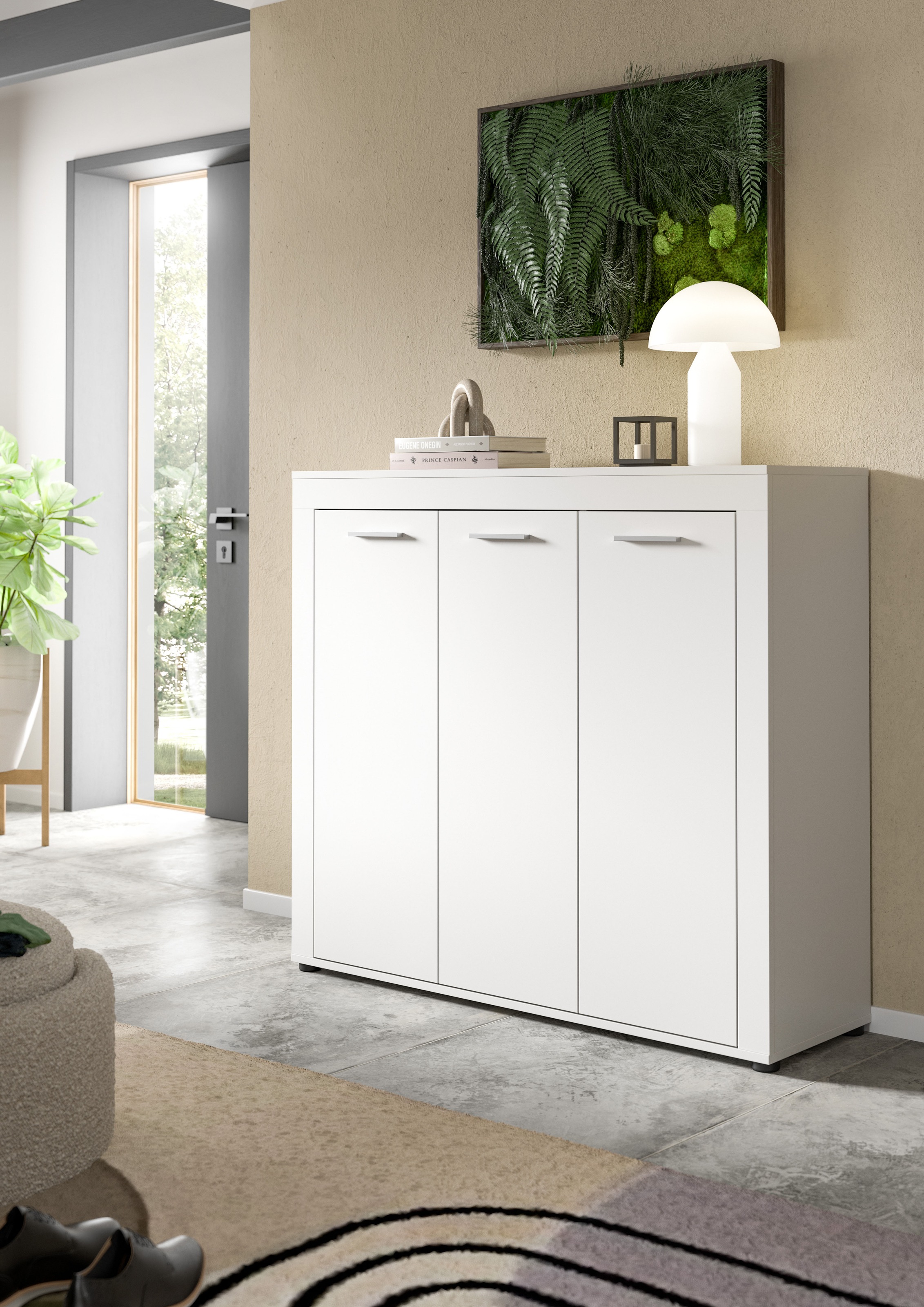 Home affaire Schuhschrank "AOSTA, TOPSELLER, Höhe 108cm, 3 Türen, 10 Einleg günstig online kaufen