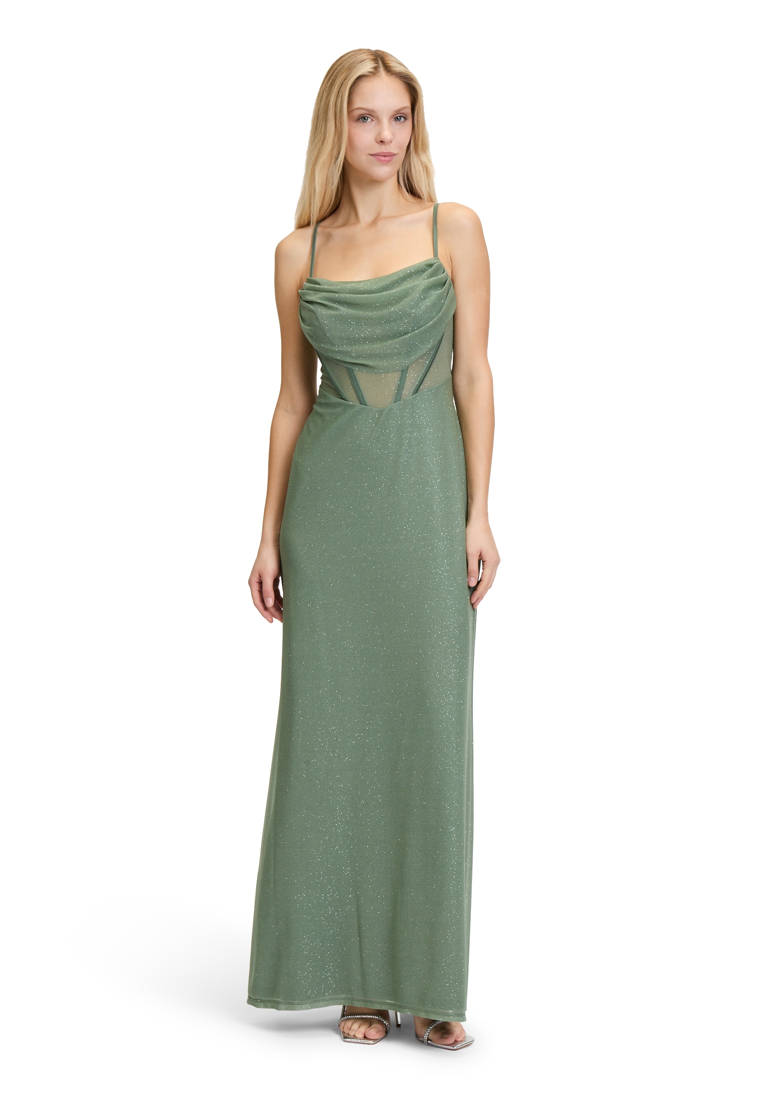 Vera Mont Abendkleid "Vera Mont Damen Abendkleid im Glitzer-Look", Transpar günstig online kaufen