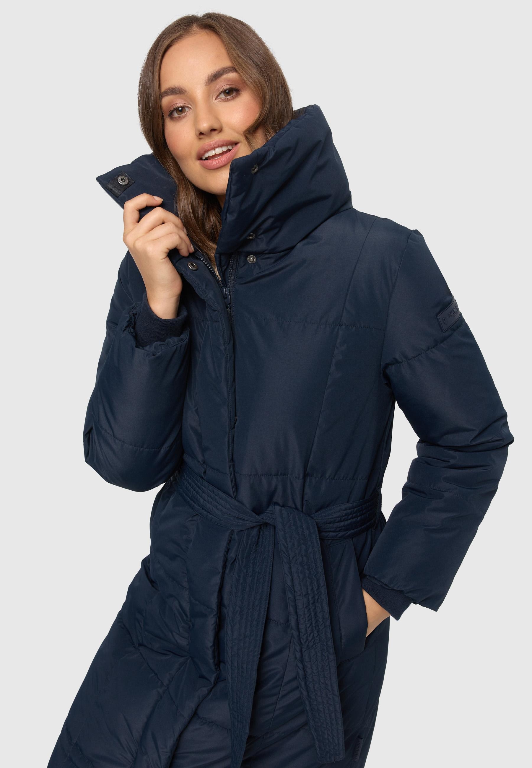 Navahoo Steppmantel »Mirenaa«, Stylischer Damen Wintermantel mit Gürtel