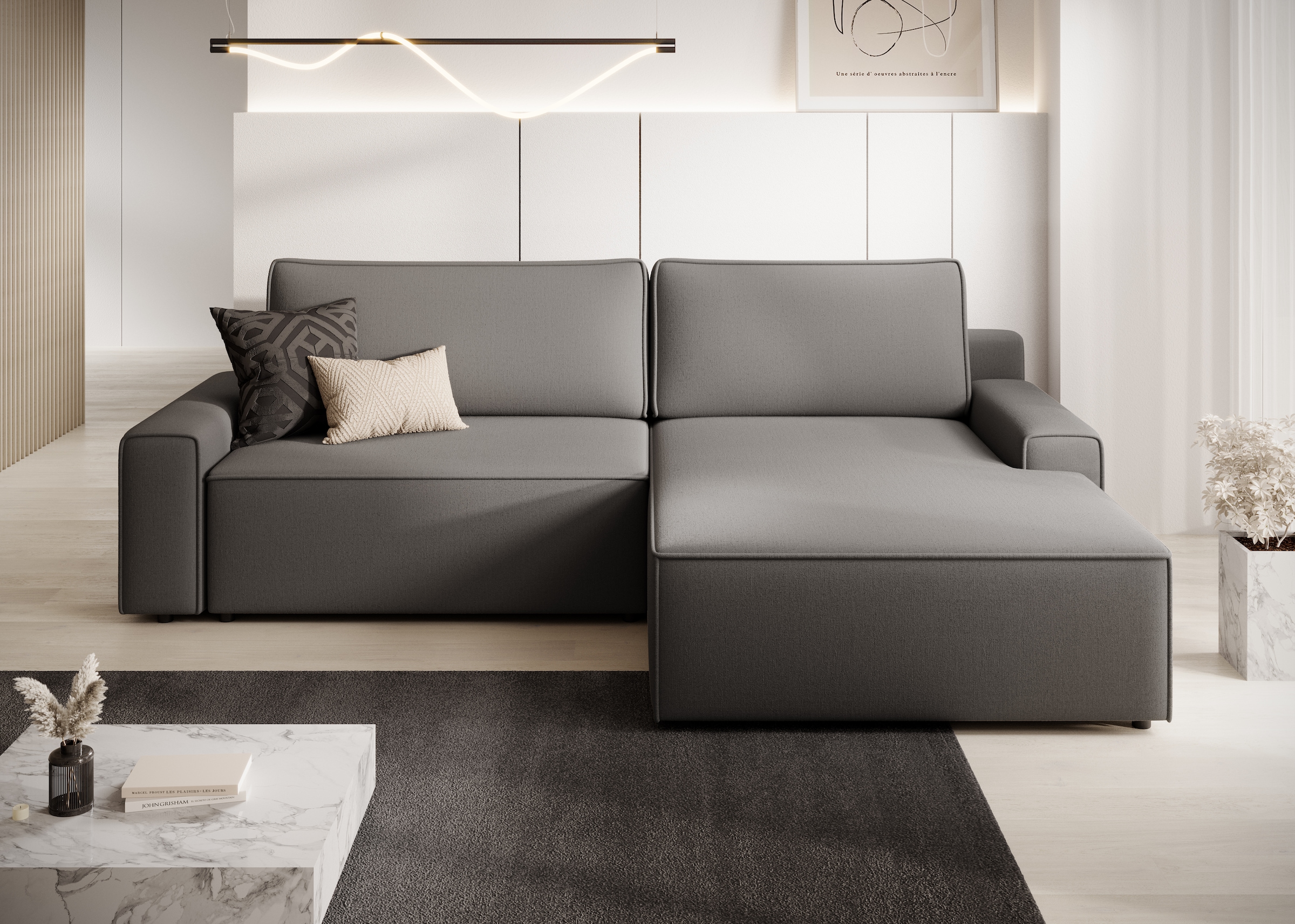 DS PRODUKT Ecksofa "Challenge, Schlafsofa mit Bettkasten, Couch in L-Form, günstig online kaufen