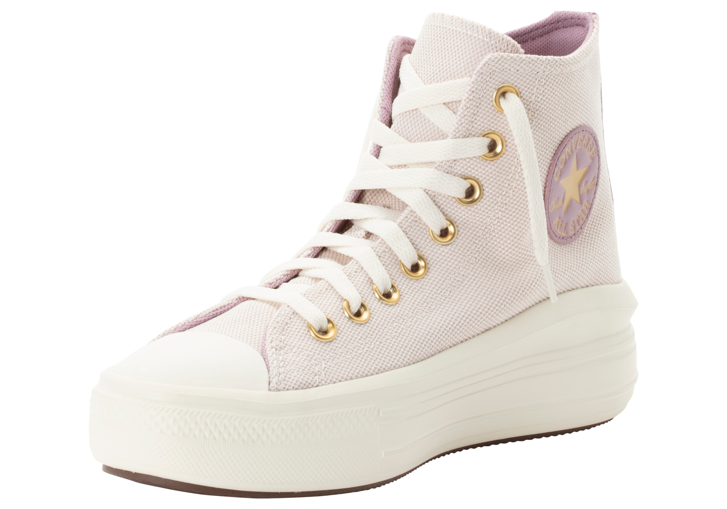CONVERSE Mädchen Sneaker "CHUCK TAYLOR ALL STAR MOVE PLATFORM GOLD LUXE", Gr. 38,5orchid dust, egret, gold, Synthetik, Schuhe