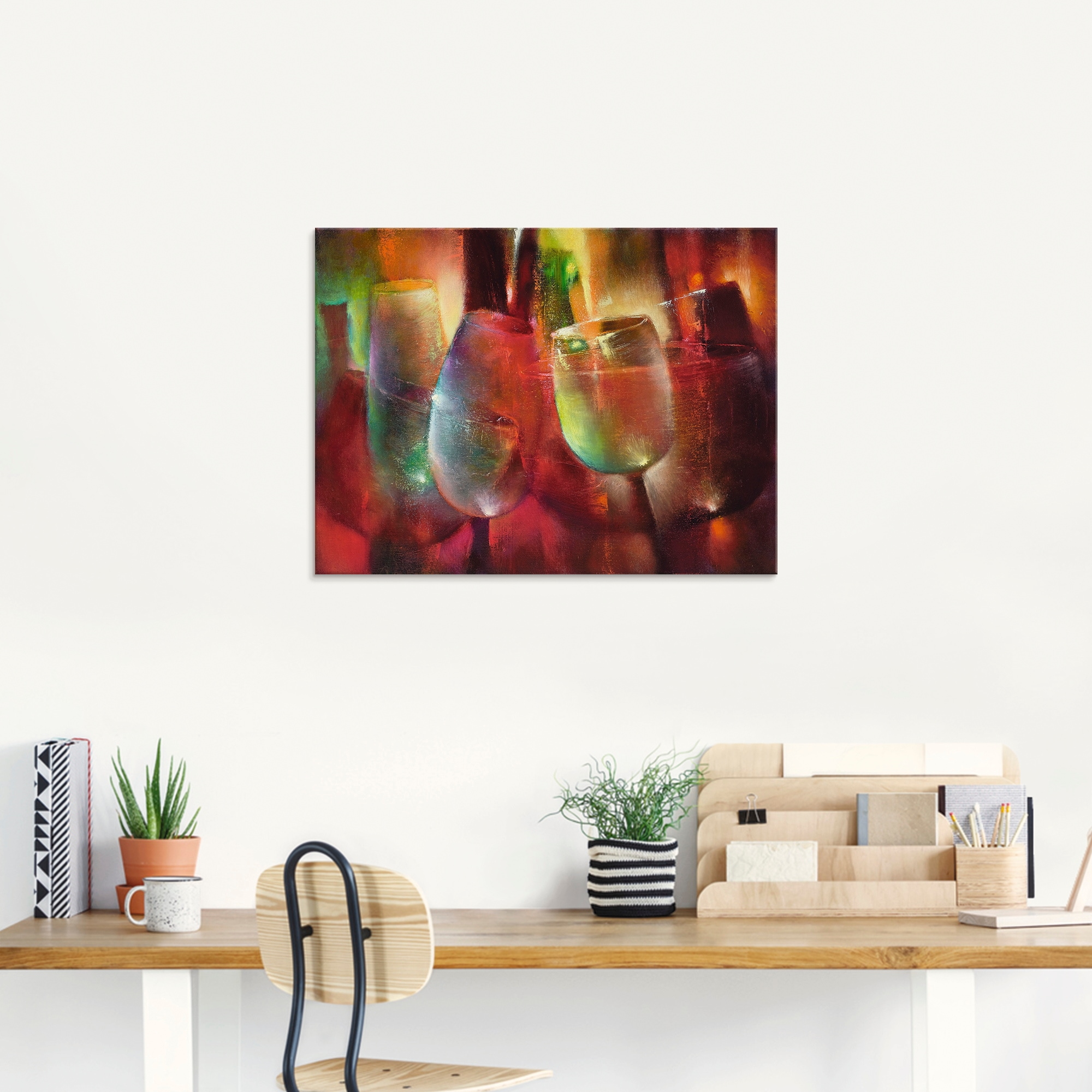 Artland Glasbild »Zu später Stunde II«, Getränke, (1 St.), in verschiedenen Größen