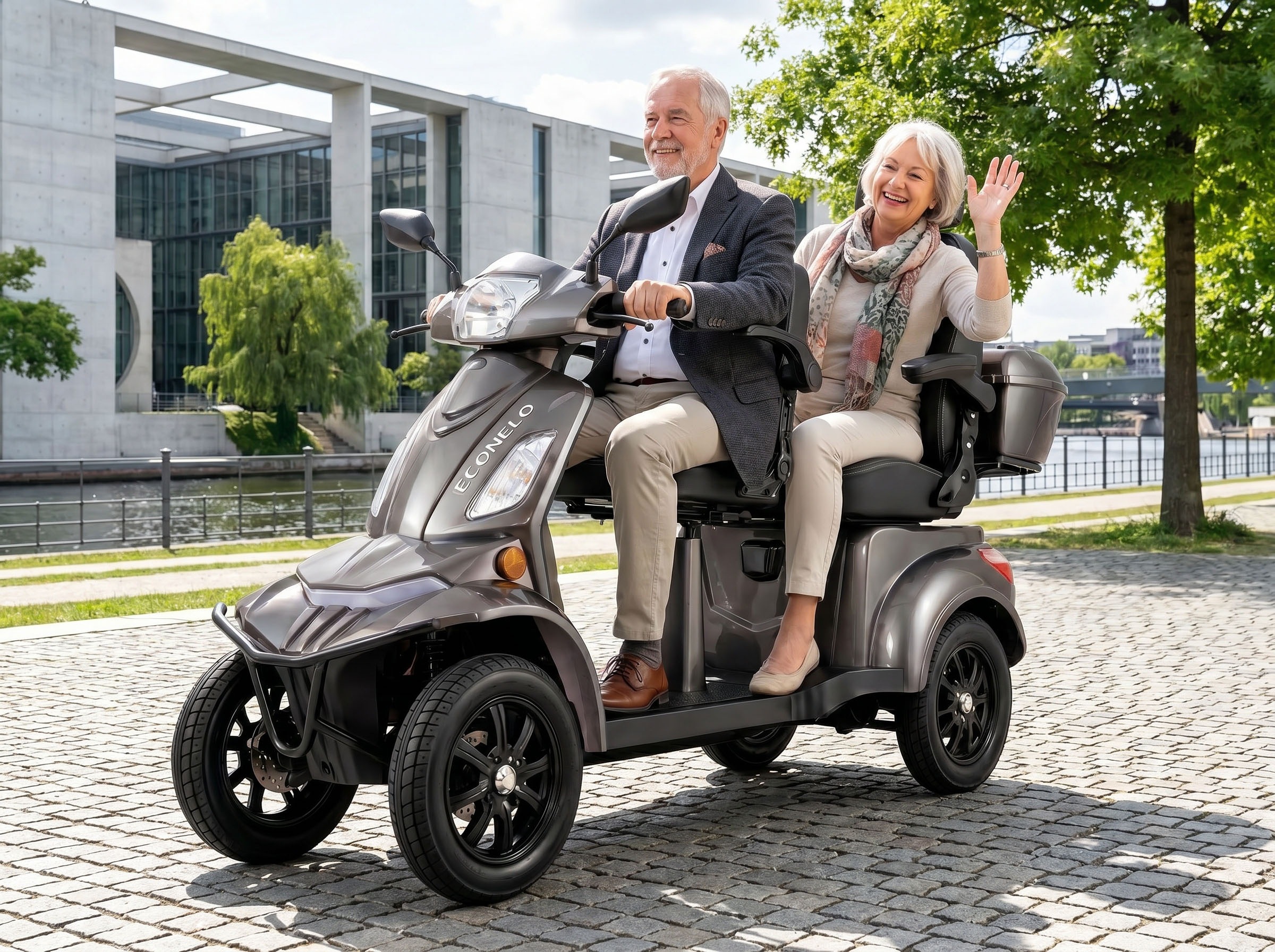 ECONELO Elektromobil »E-Seniorenmobil VISTA Quarter-1L, Blei-Akku, 4-Rad, 60V, 1000 Watt« 1.000 W 25 km/h