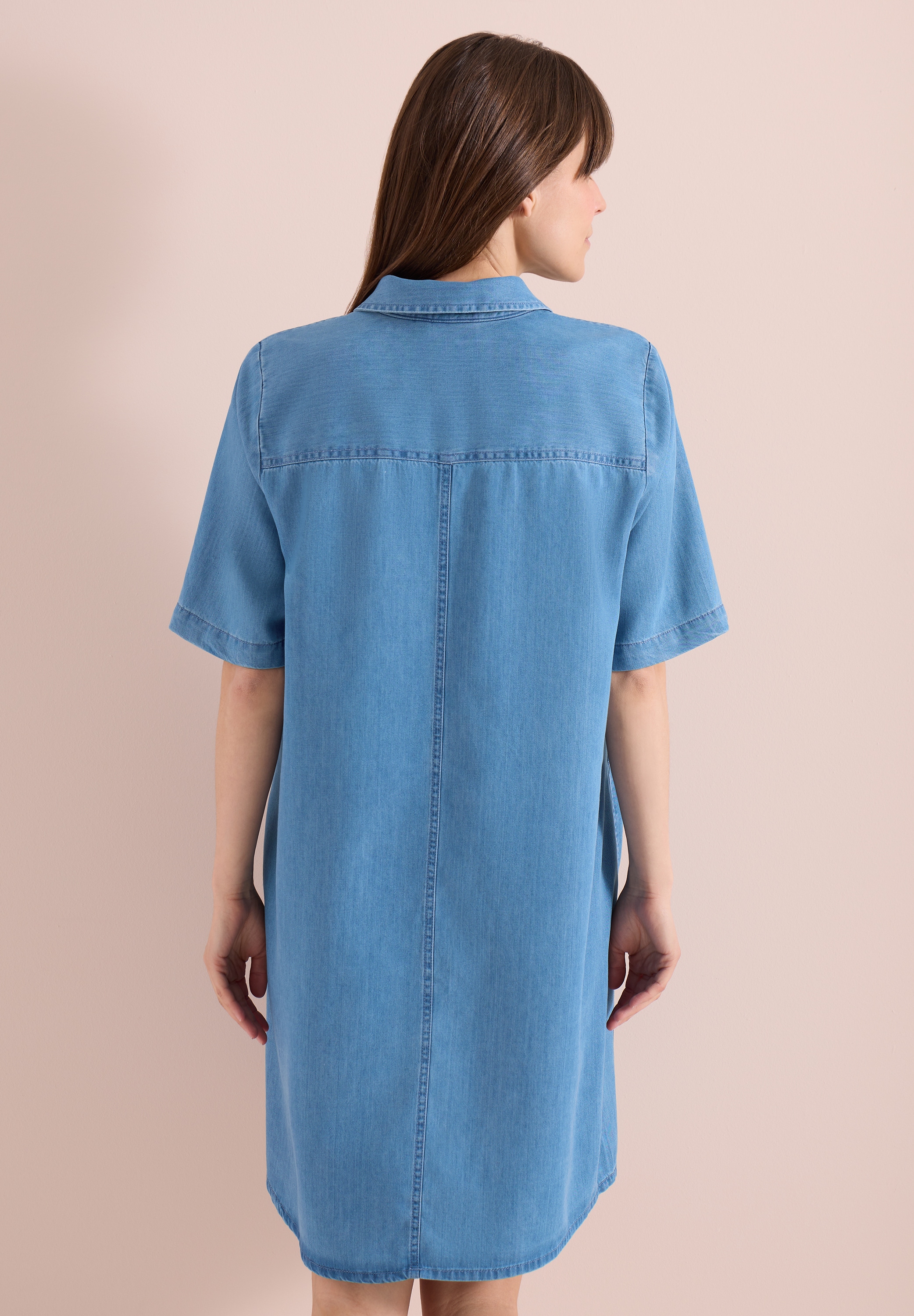 Cecil Jeanskleid Ohne Taschen knielang