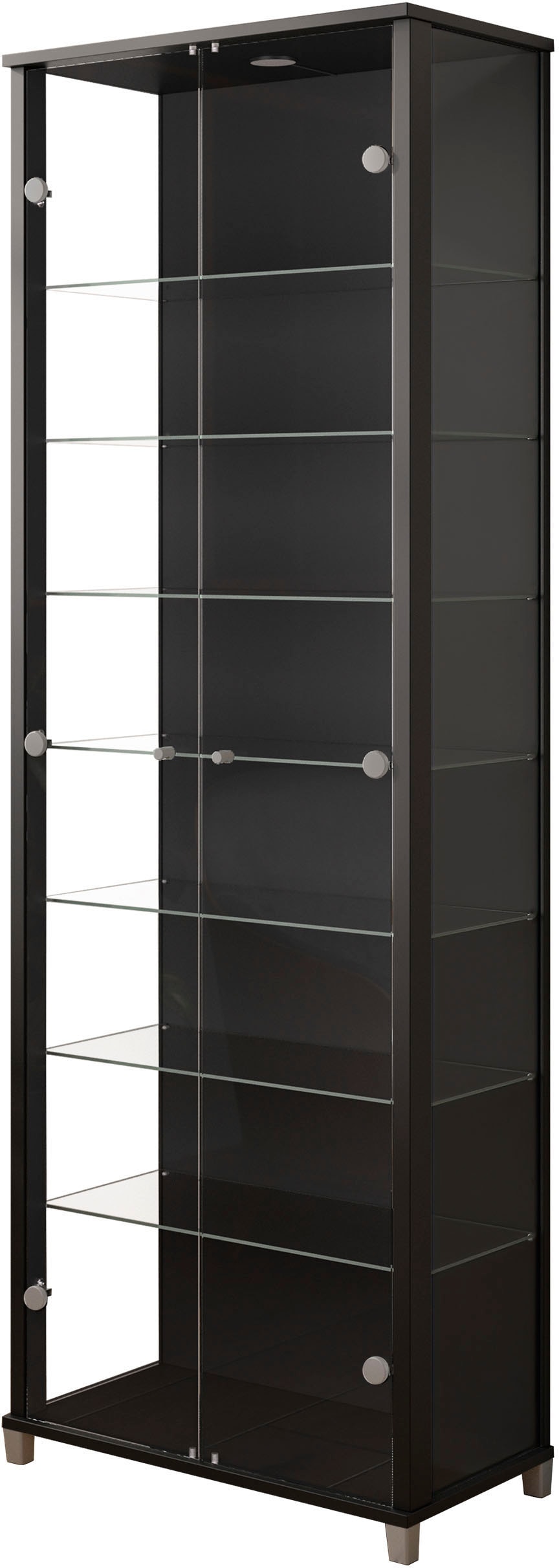 fif möbel Vitrine "Optima", Standvitrine, Glastüren, 7 Böden, LED, vielseit günstig online kaufen