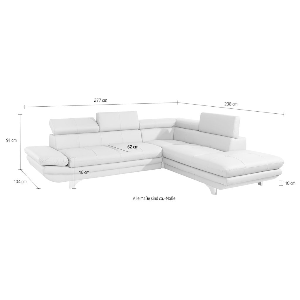 COTTA Ecksofa »Enterprise L-Form«