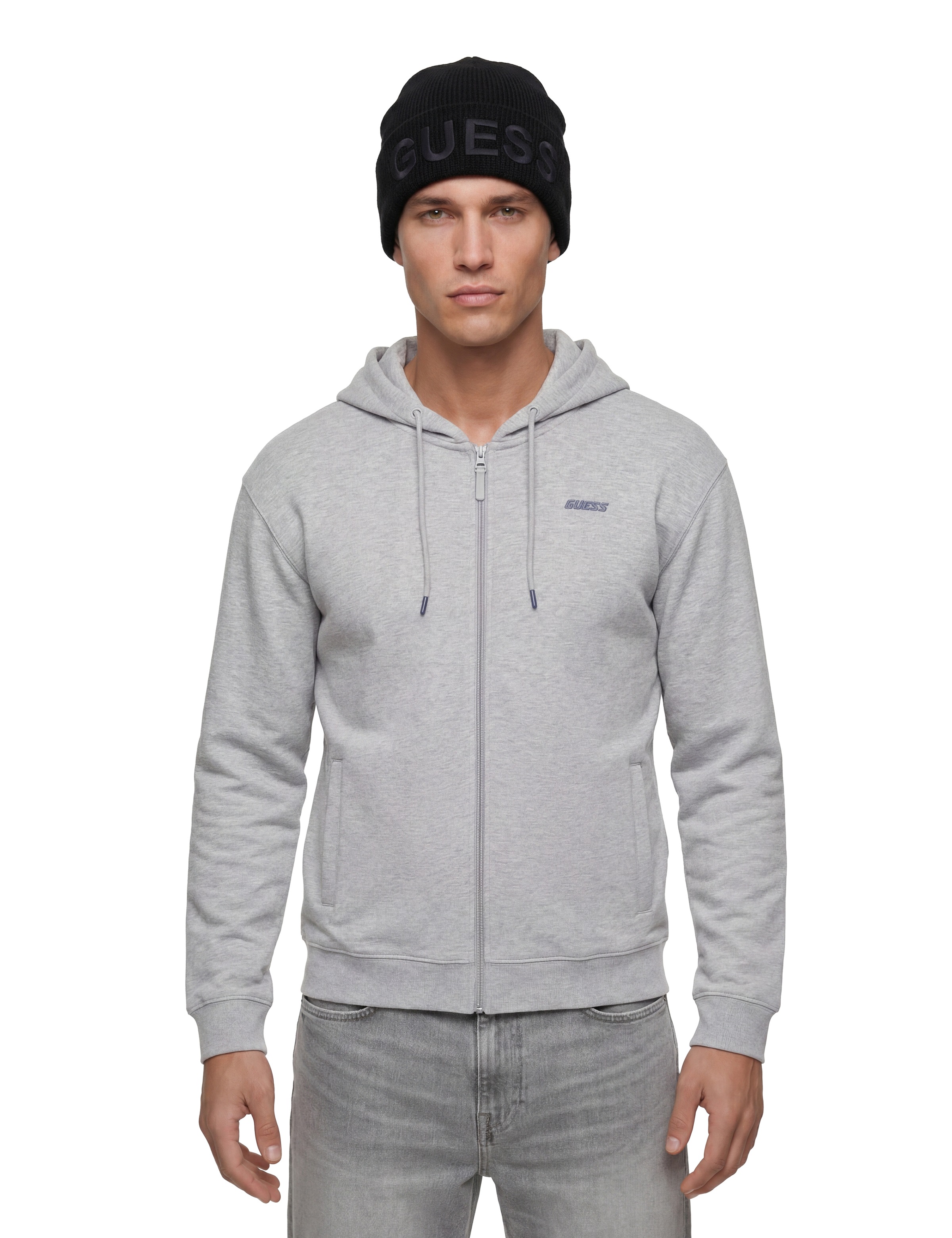 Guess Strickmütze »BEANIE« mit großem Logoschriftzug