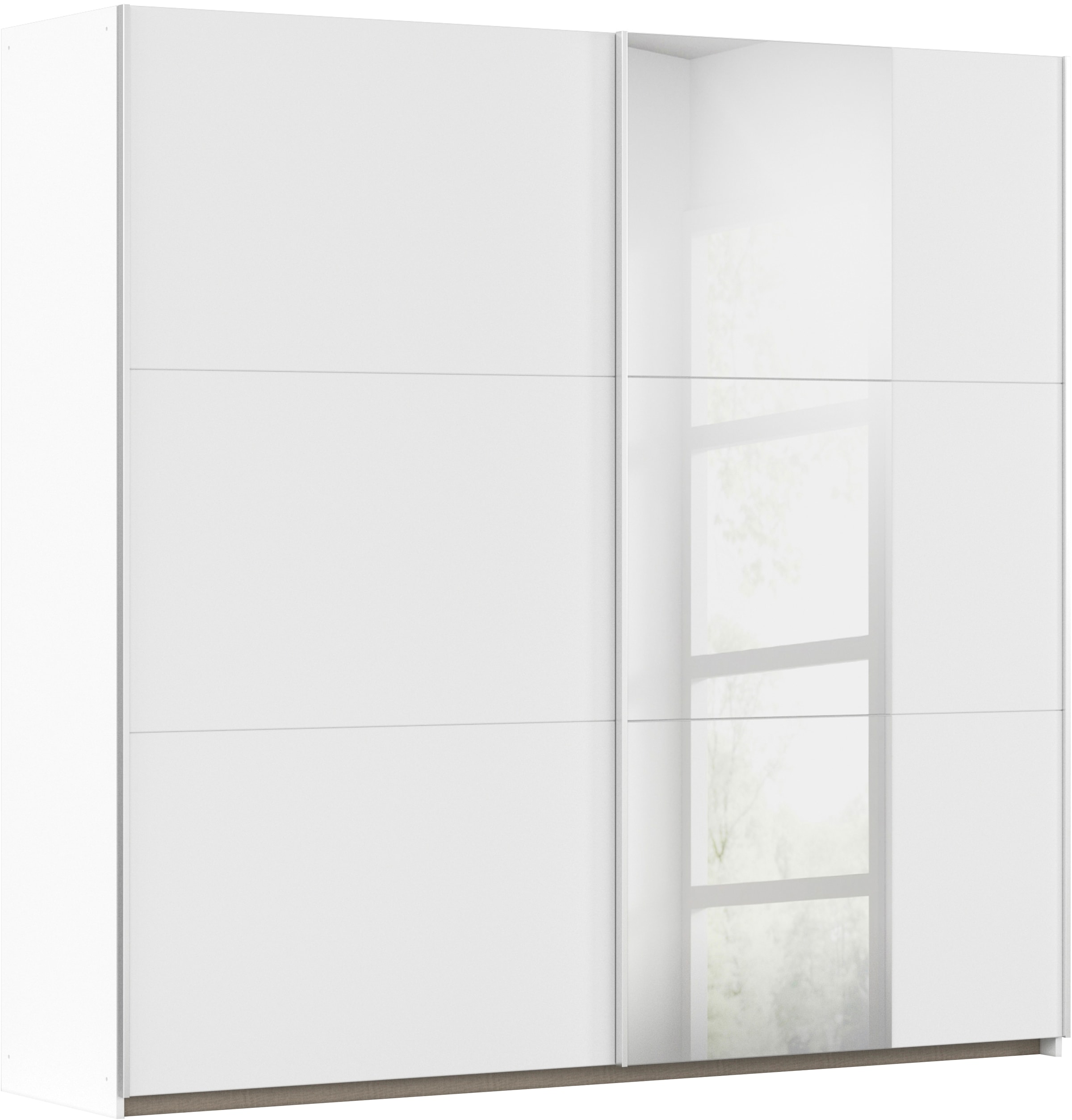 rauch Schwebetürenschrank "Kleiderschrank Schrank Garderobe AURELIO" 3 Ausstattungen BASIC/CLASSIC/PREMIUM (inkl. SOFT-CLOSE-FUNKTION), zeitloses Design, viele Farben, Breiten 175/218/261 cm MADE IN GERMANY