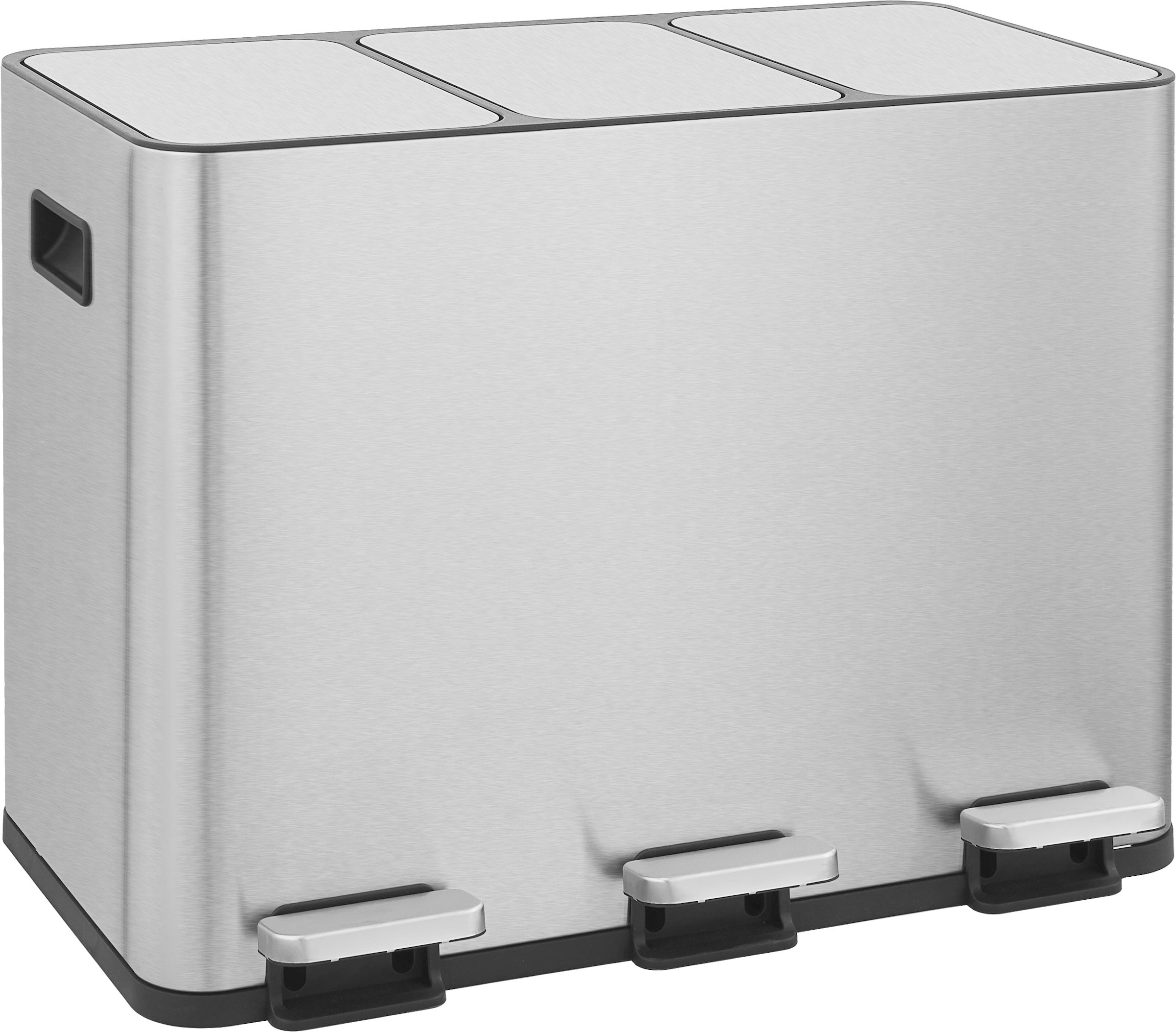 OTTO home Mülleimer "Garrin, Soft Close, Fassungsvermögen 3x 15 Liter" 3 Behälter Mülltrennsystem mit 3 separaten Innenbehältern und Fußtrittpedalen