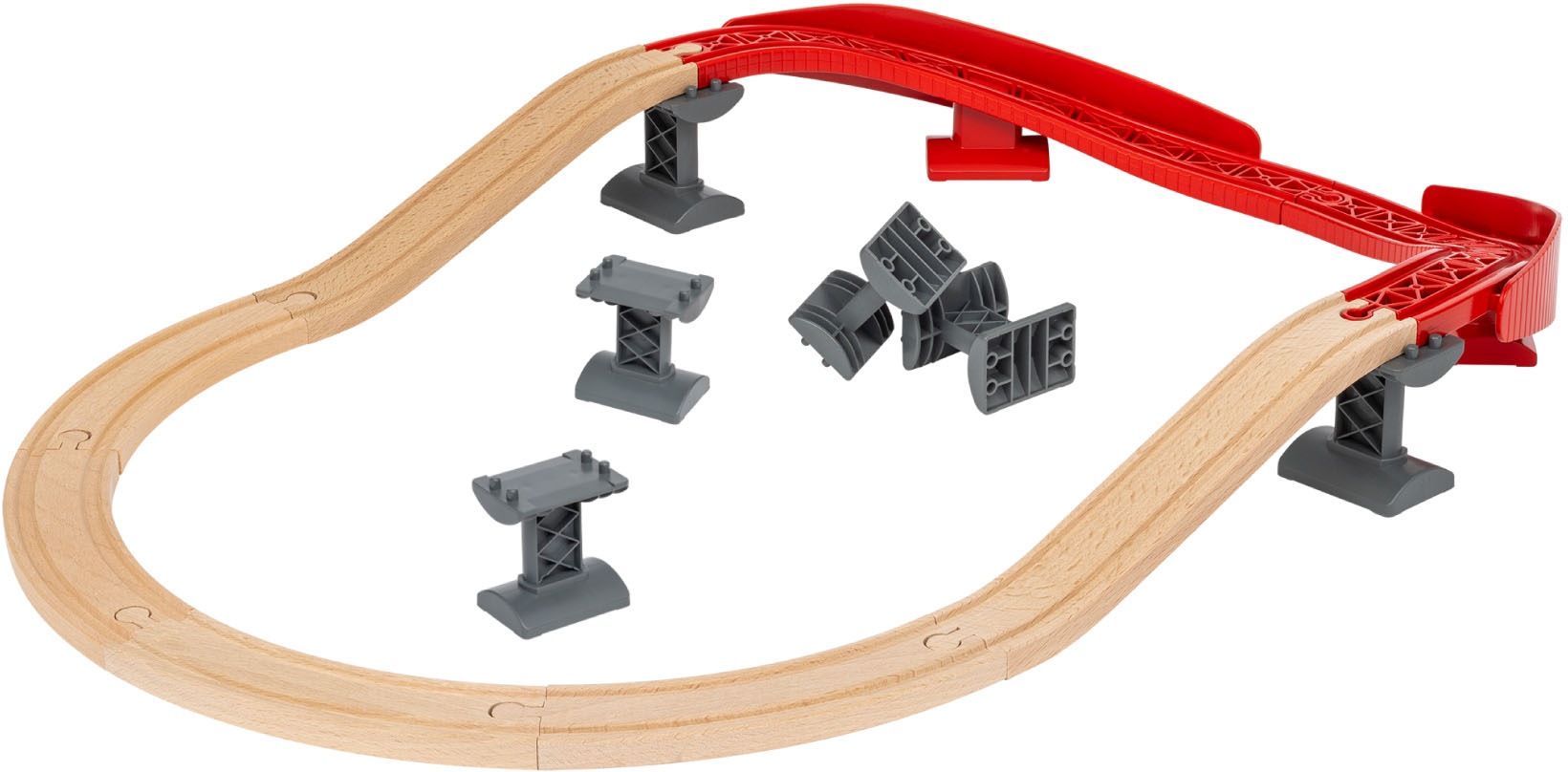 BRIO® Schienenerweiterungs-Set »BRIO® WORLD, Schienenpaket Berg und Tal«, FSC® - schützt Wald - weltweit